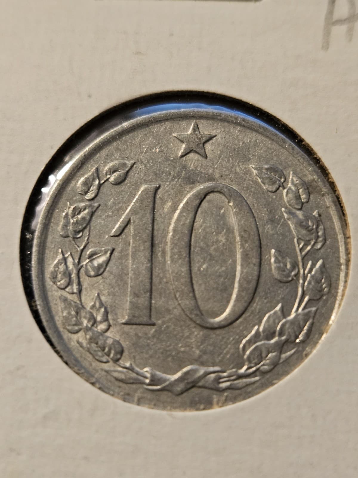 1963 Czechoslovakia 10 Hellers Coin - Thumbnail 2