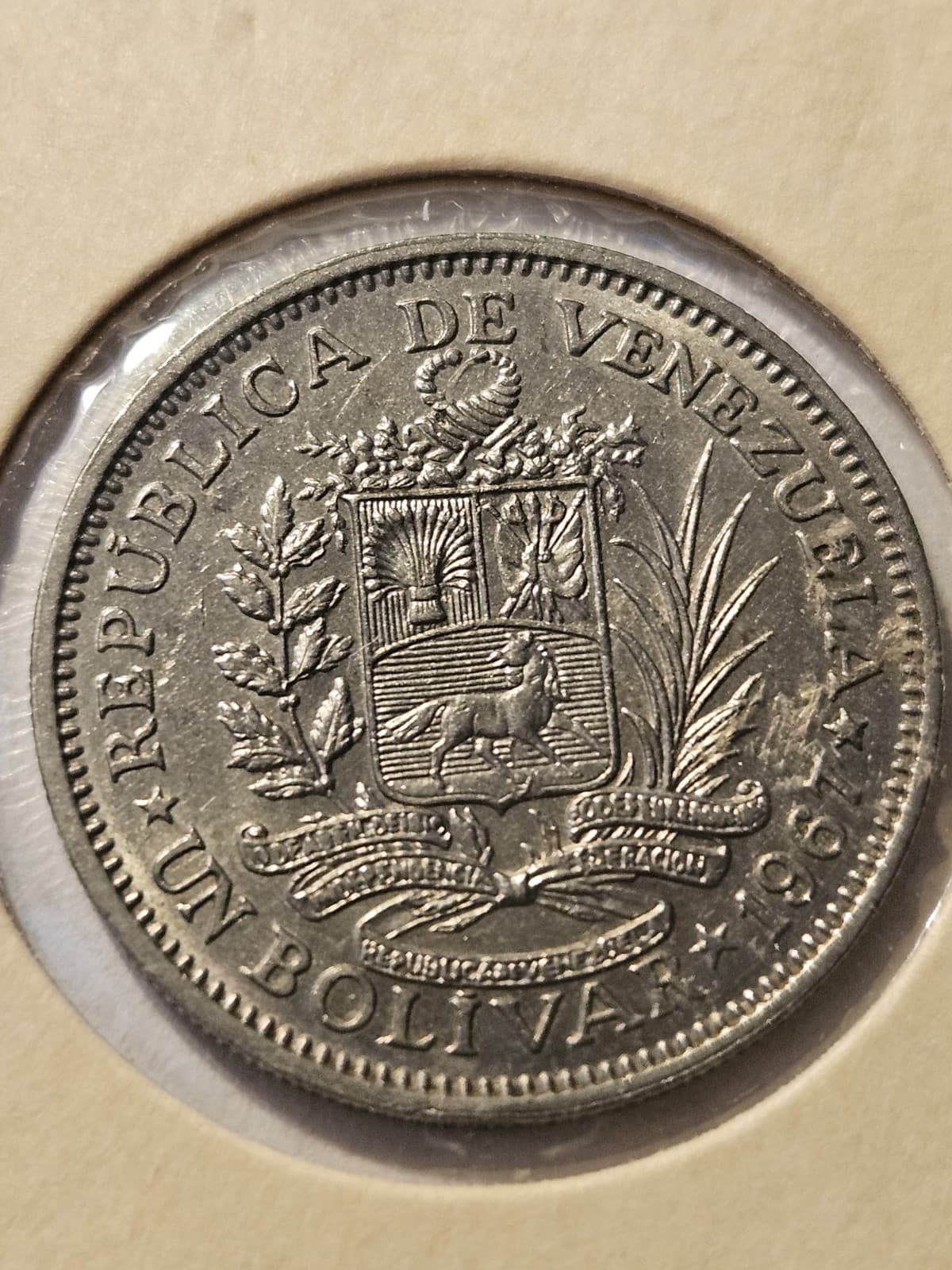 1967 Venezuela 1 Bolivar UNC - Thumbnail 3