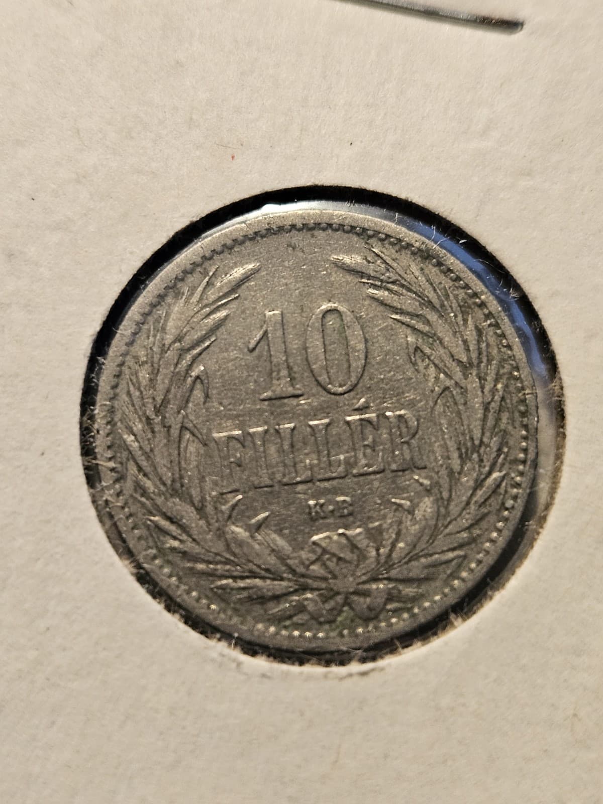 1894 KB Hungry Hungarian 10 Filler Coin - Thumbnail 2