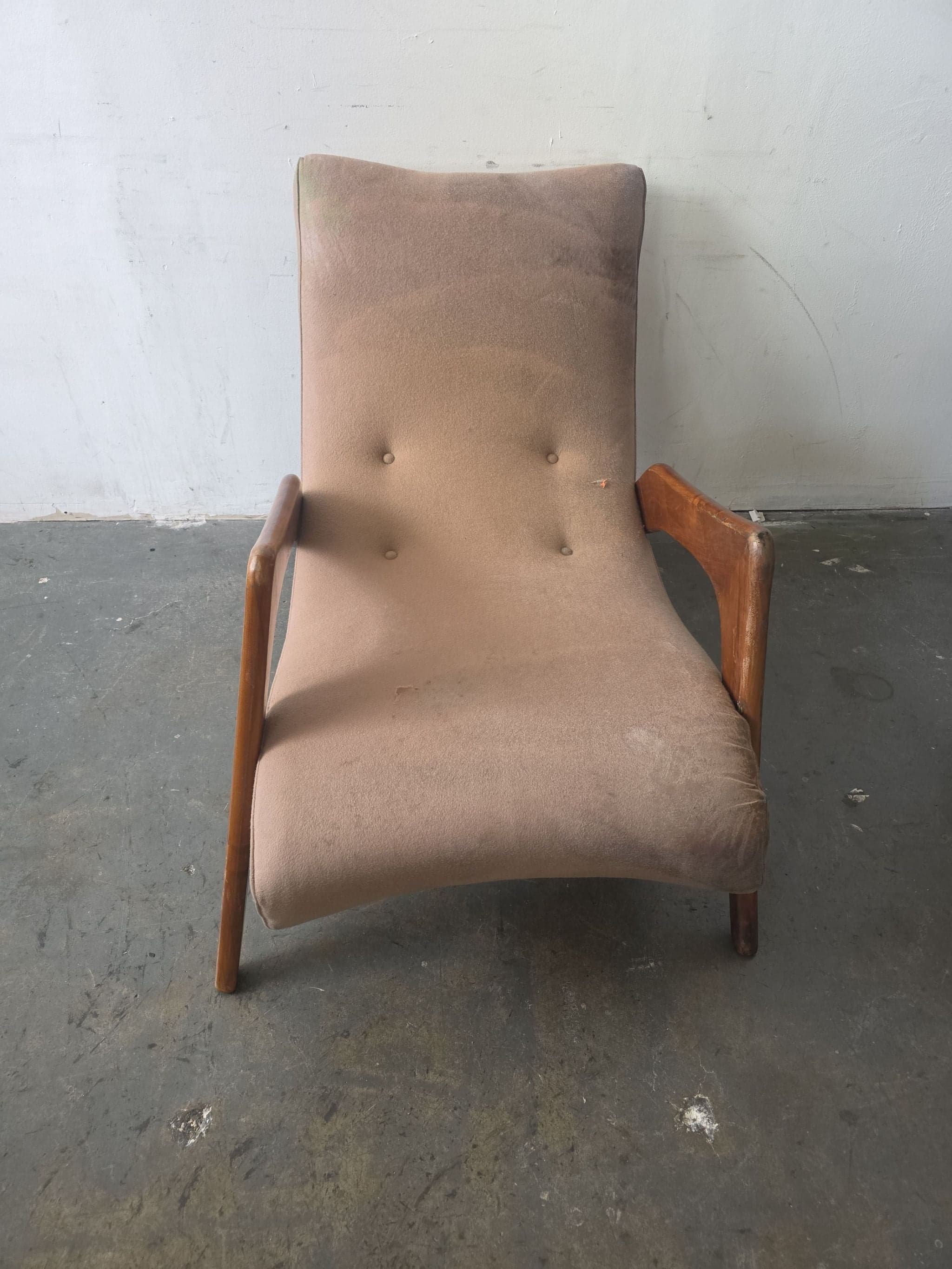 Adrian Pearsall Mid Century Crescent Lounge Chair and Ottoman - Thumbnail 7