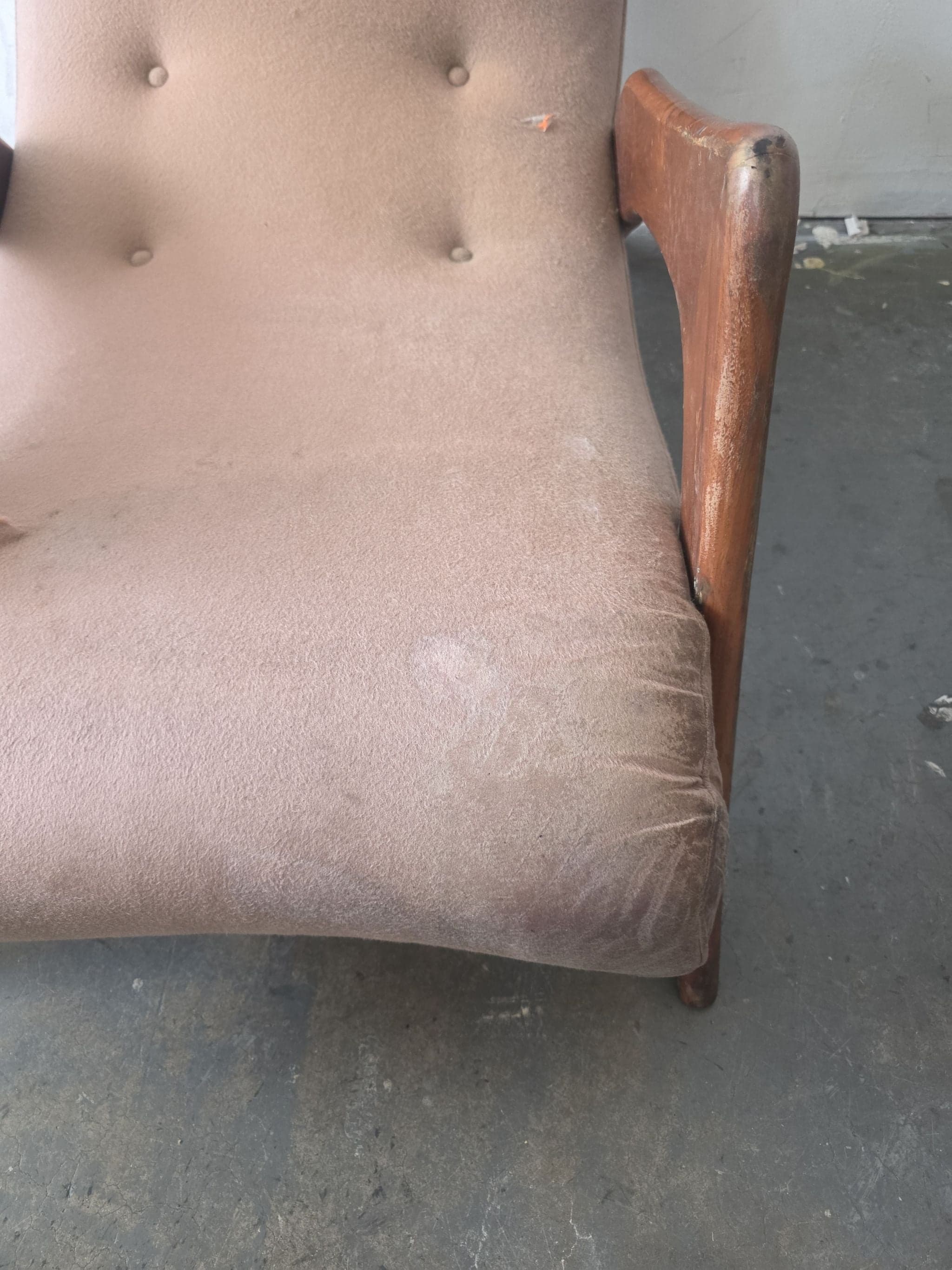 Adrian Pearsall Mid Century Crescent Lounge Chair and Ottoman - Thumbnail 9