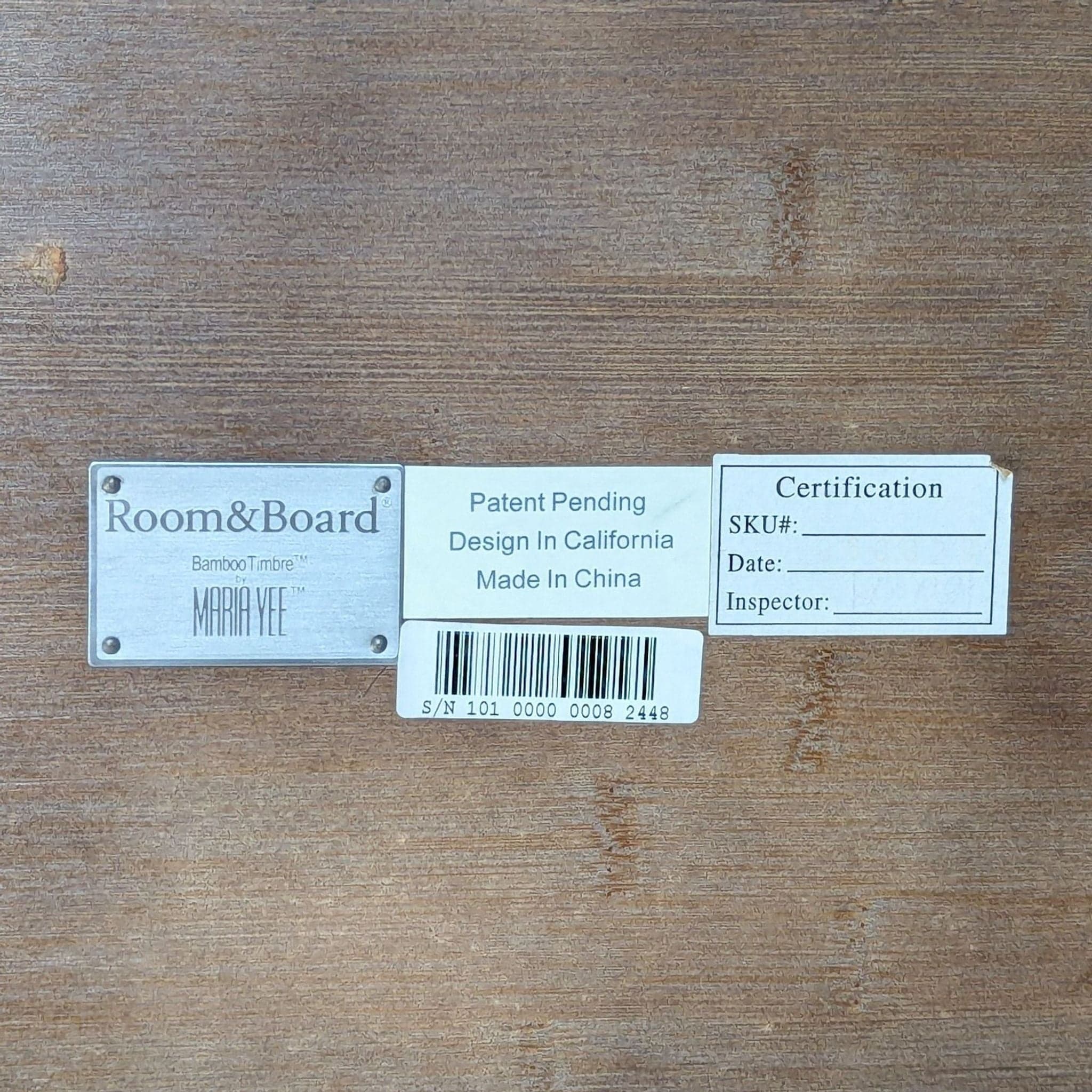 Room & Board Maria Yee Bamboo Timbre Dining Table - Thumbnail 4