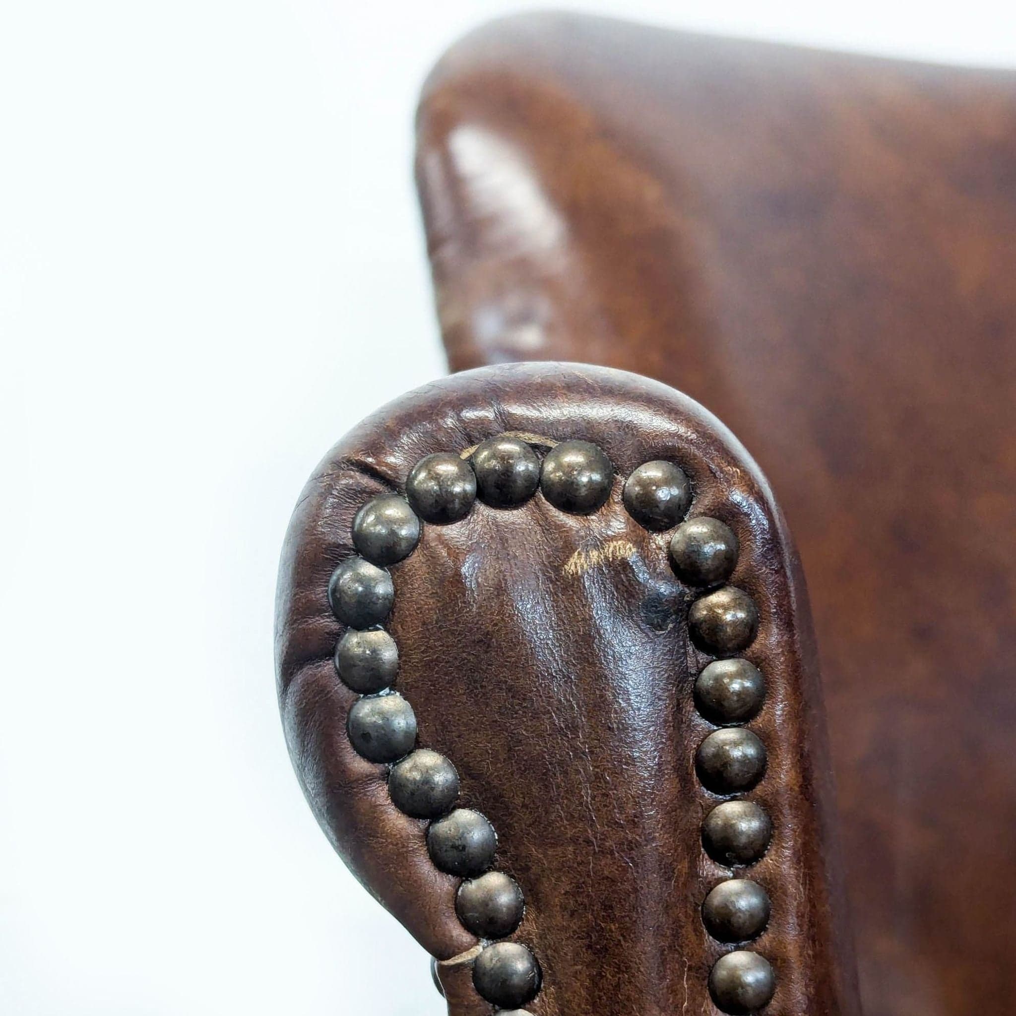 Restoration Hardware Professor Leather Lounge Chair - Thumbnail 8