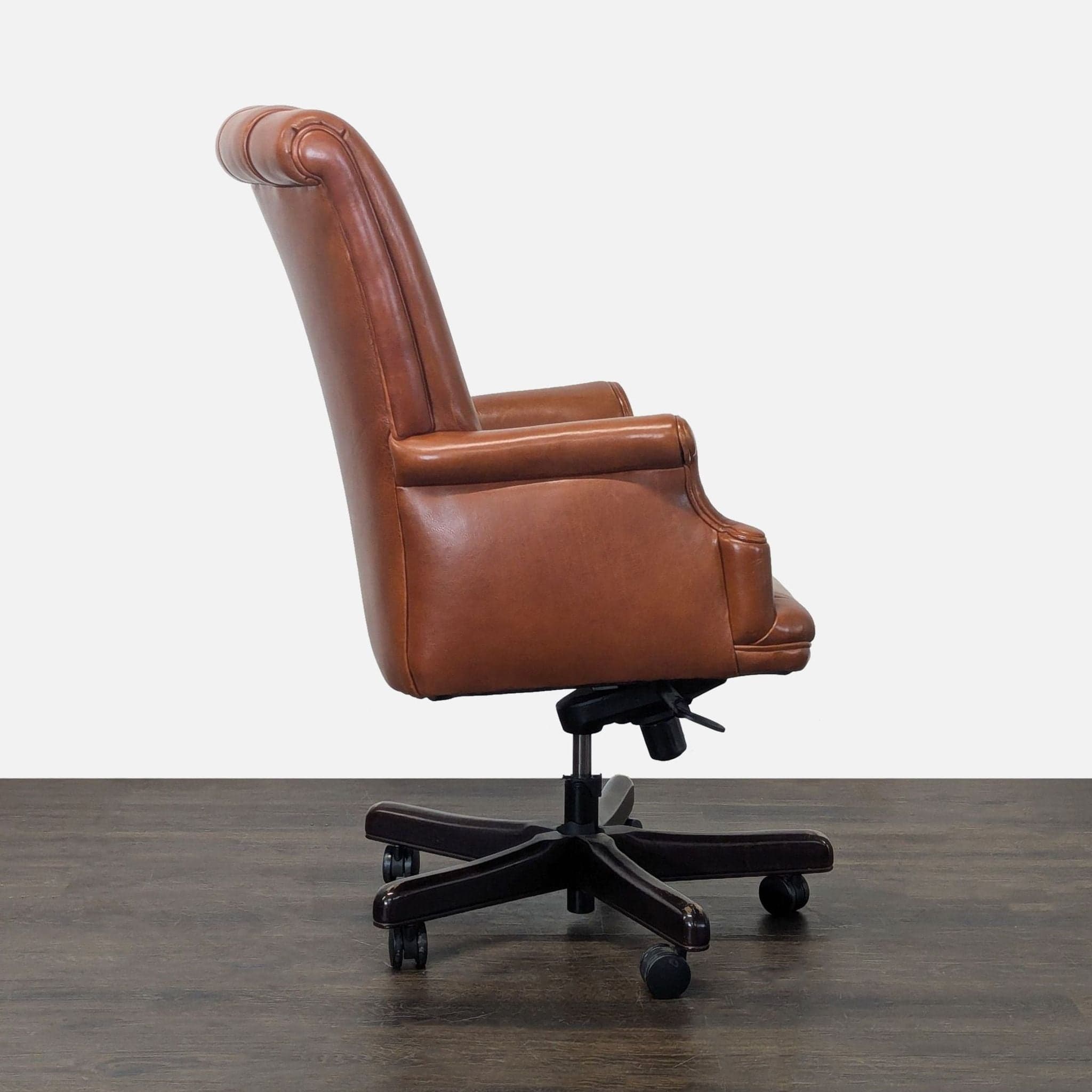 Hancock & Moore Bradford Leather Channel Back Swivel-Tilt Executive Chair - Thumbnail 7