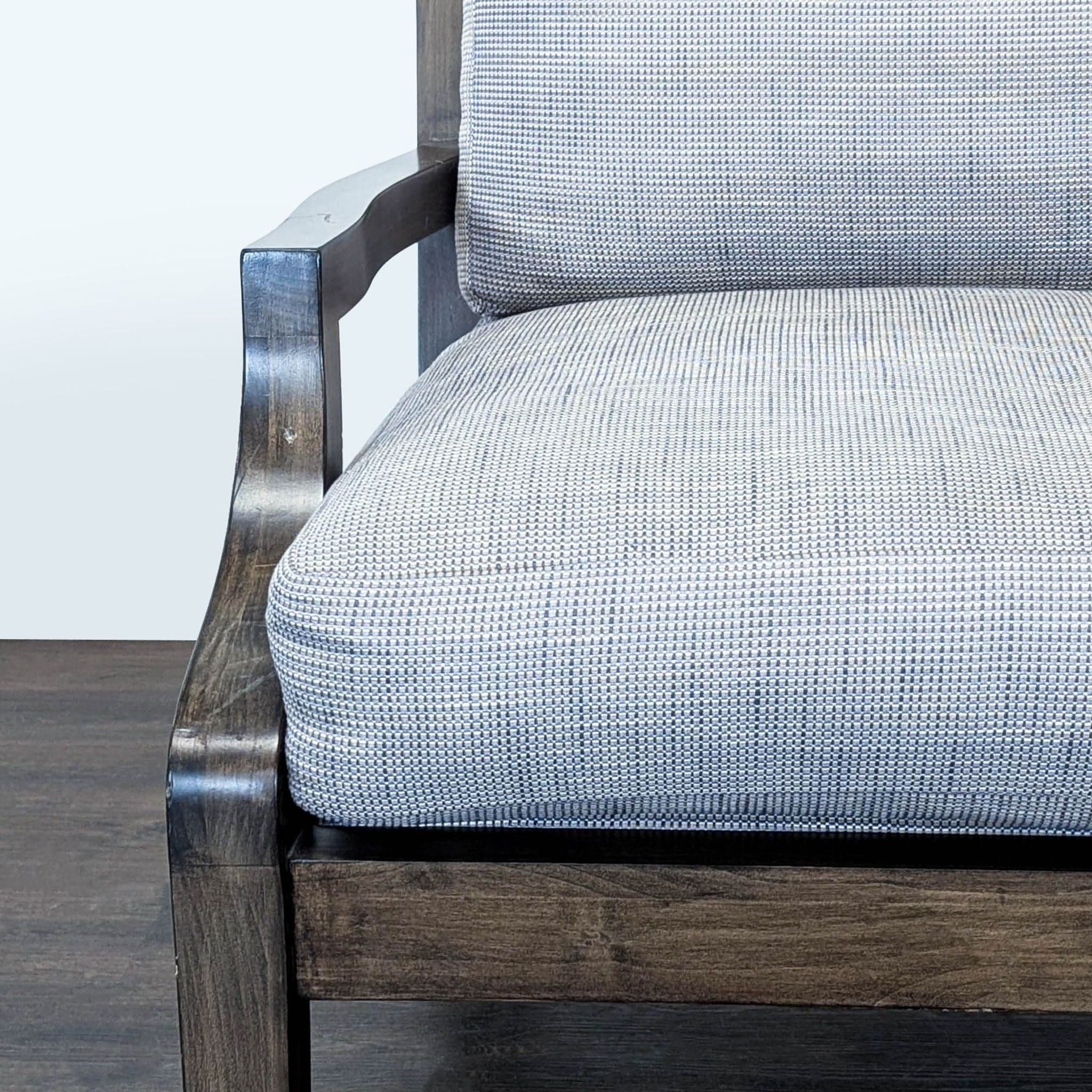 Kreiss Soho Lounge Chair with Wooden Frame and Cushions - Thumbnail 6
