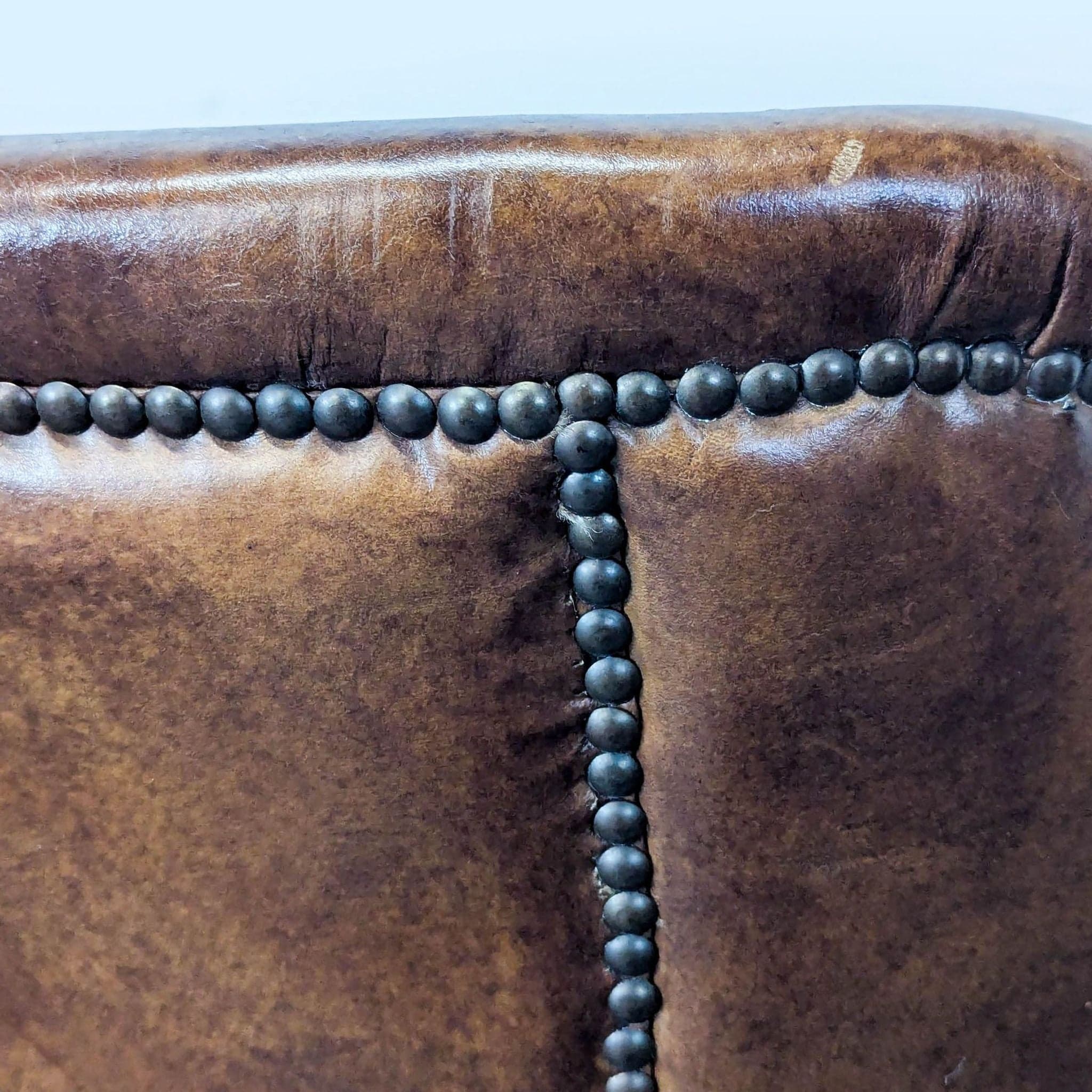 Restoration Hardware Professor Leather Lounge Chair - Thumbnail 7