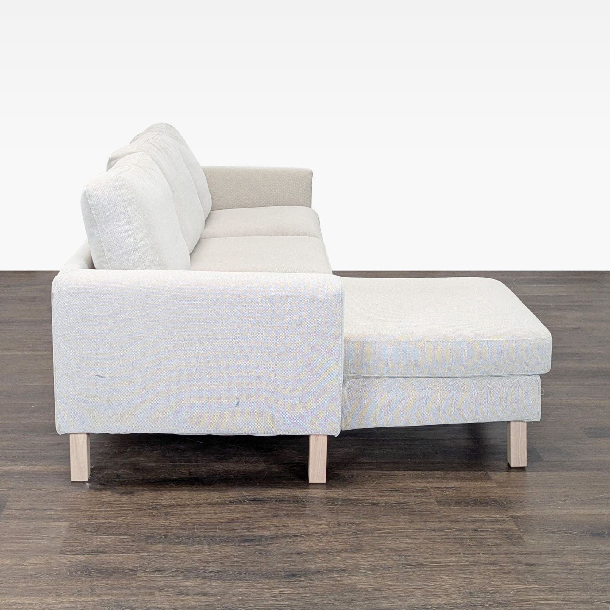 IKEA Modern SALTSJÖBADEN 3-Seater Sectional Sofa with Chaise Lounge - Thumbnail 3