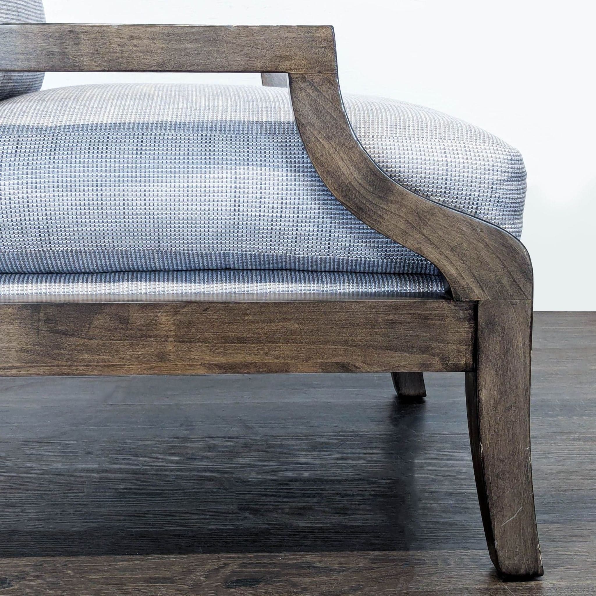 Kreiss Soho Lounge Chair with Wooden Frame and Cushions - Thumbnail 8