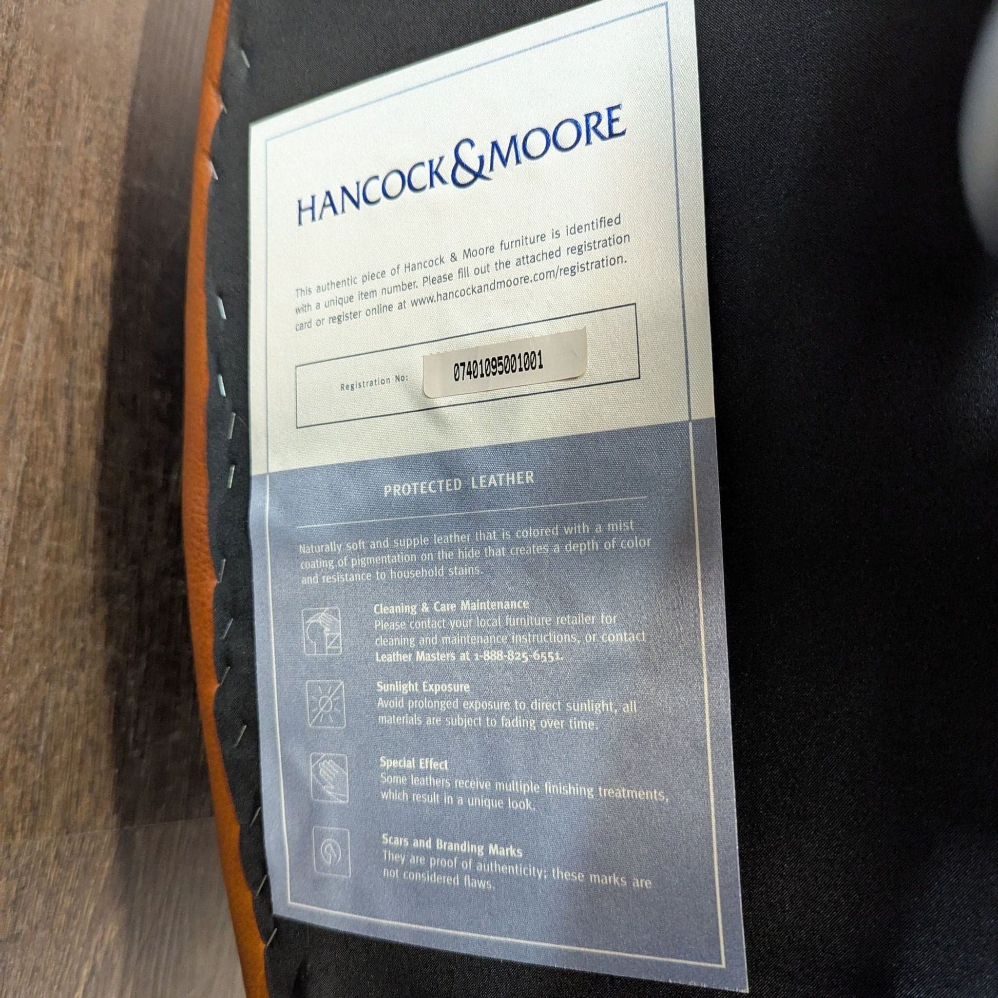 Hancock & Moore Bradford Leather Channel Back Swivel-Tilt Executive Chair - Thumbnail 6