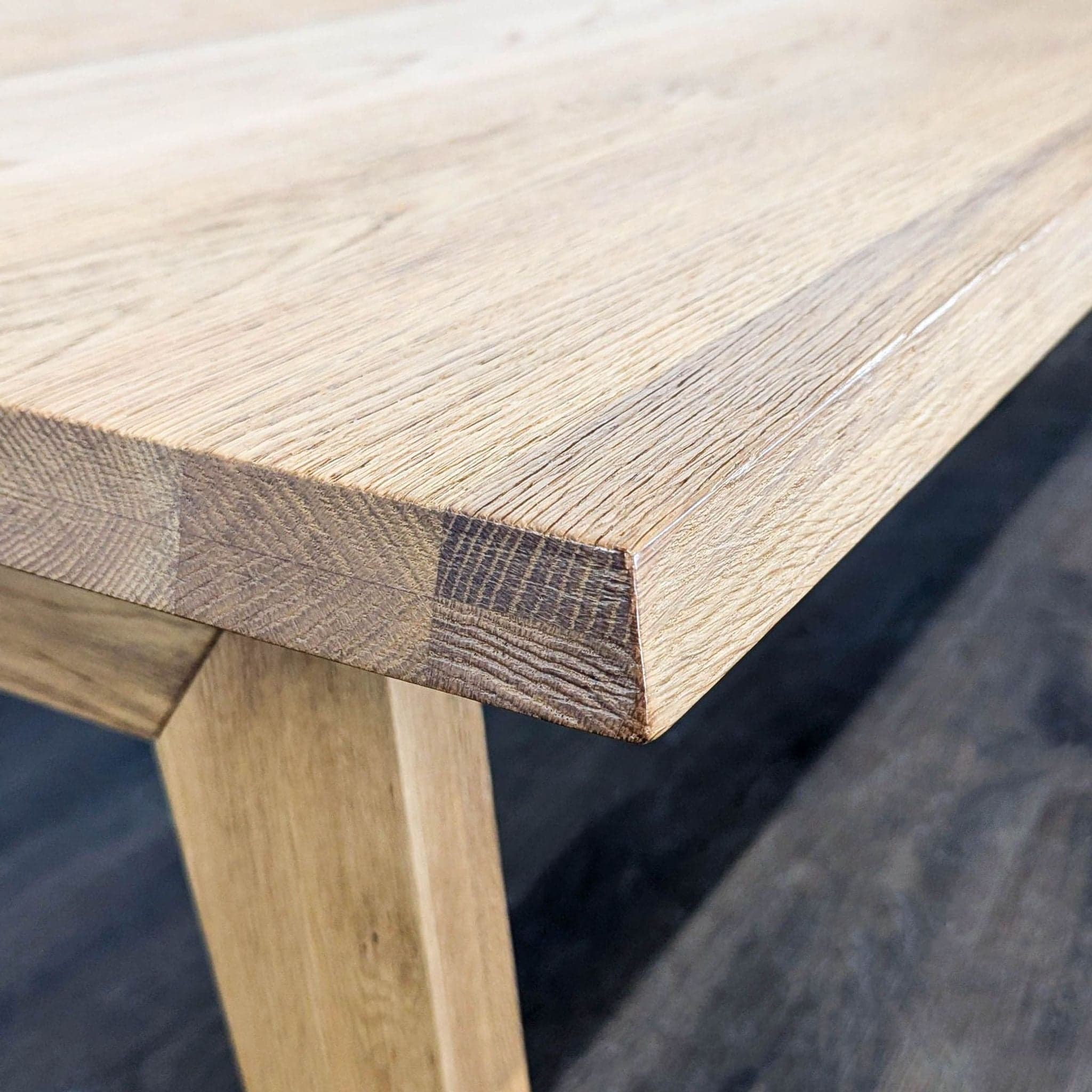 Wood Dining Table with Two Leaves - Thumbnail 7
