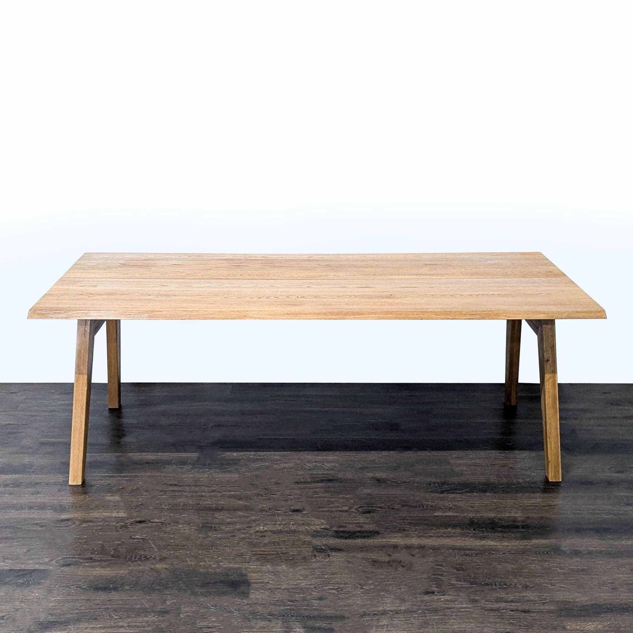 Wood Dining Table with Two Leaves - Thumbnail 6