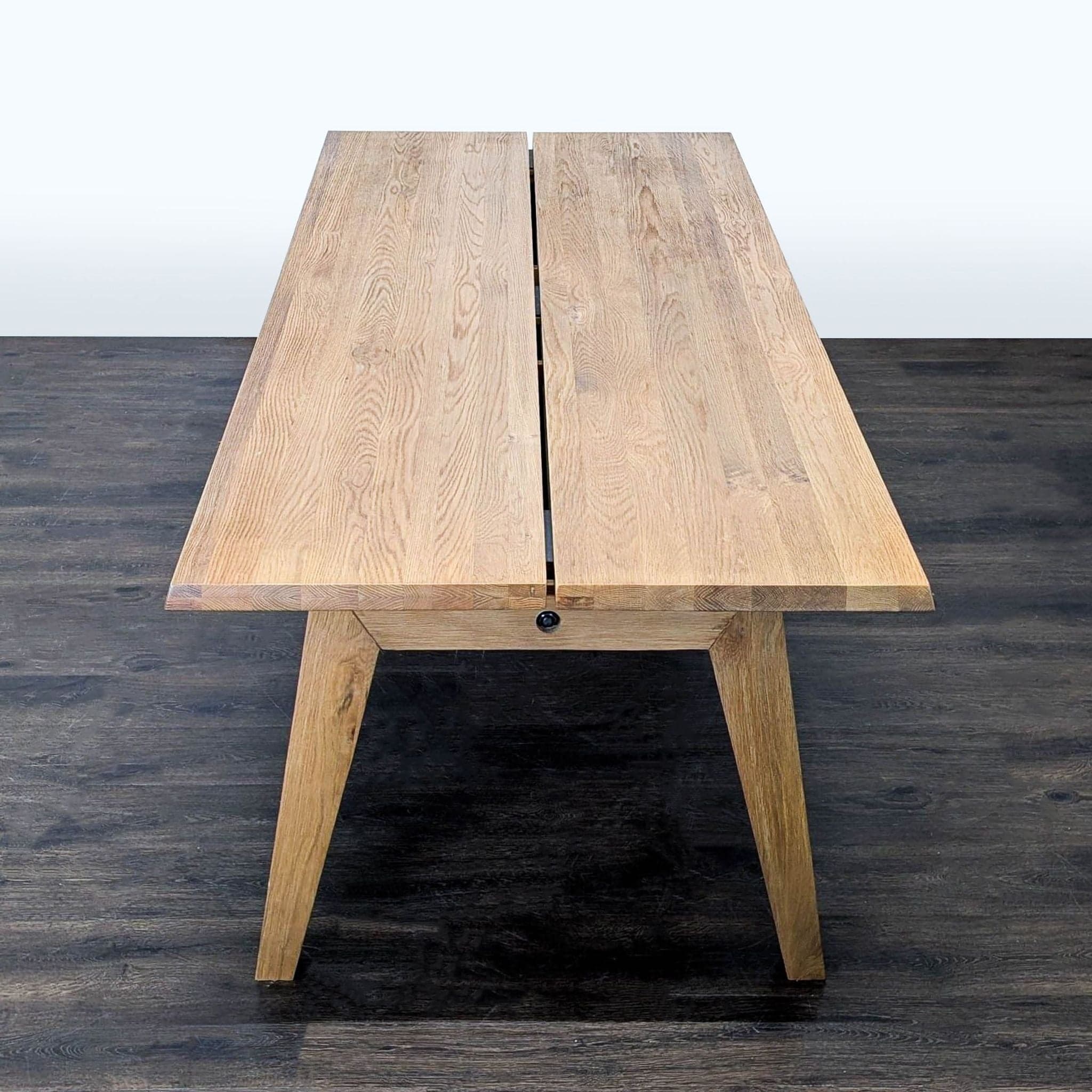 Wood Dining Table with Two Leaves - Thumbnail 5