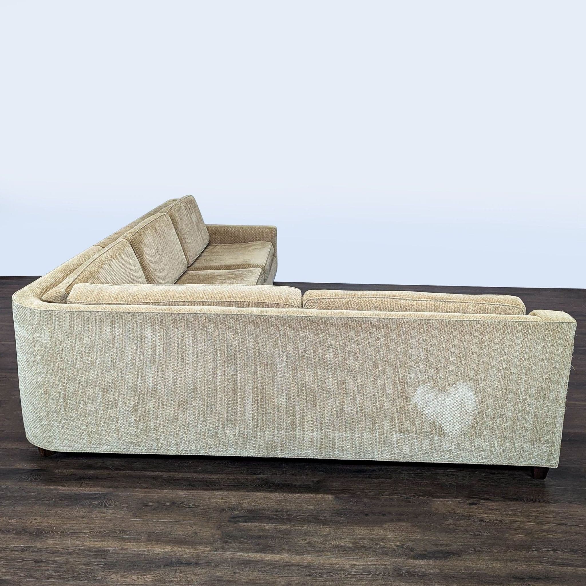 Barbara Barry Beige Sectional Sofa - Spacious and Comfortable - Thumbnail 3
