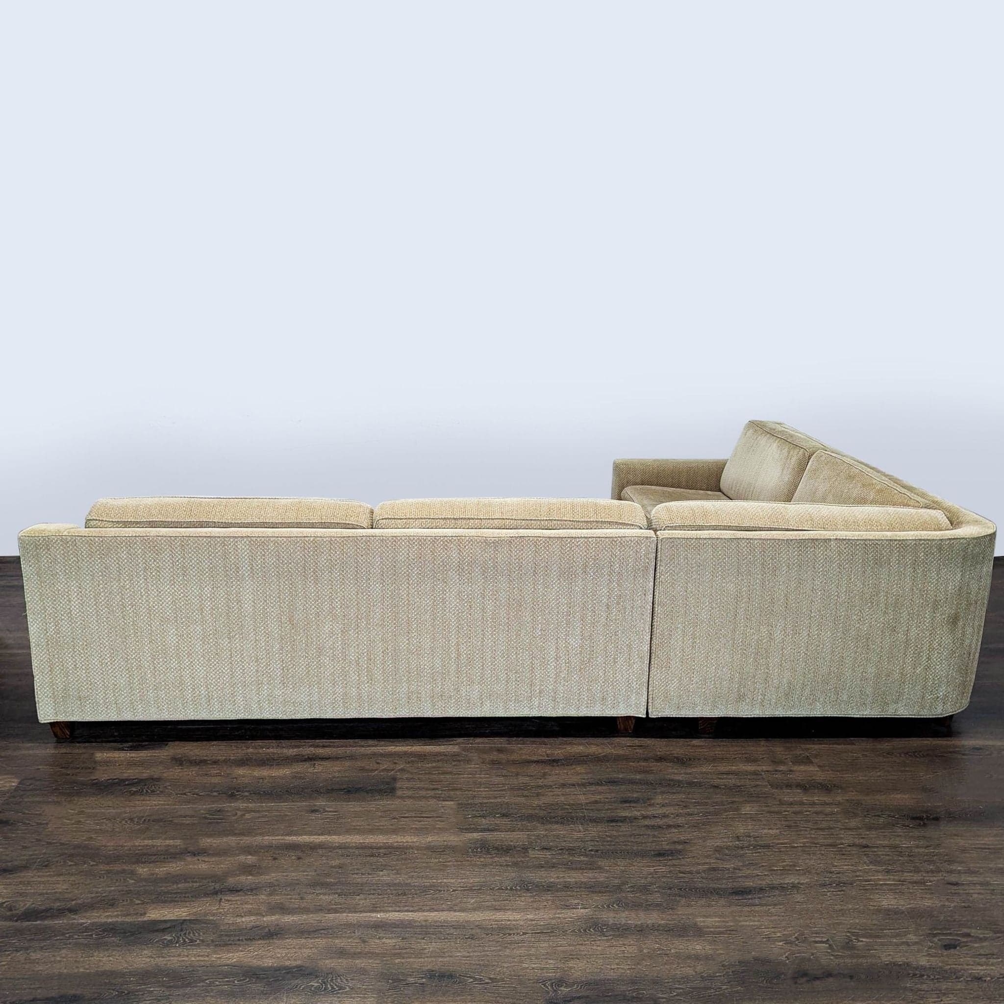Barbara Barry Beige Sectional Sofa - Spacious and Comfortable - Thumbnail 4