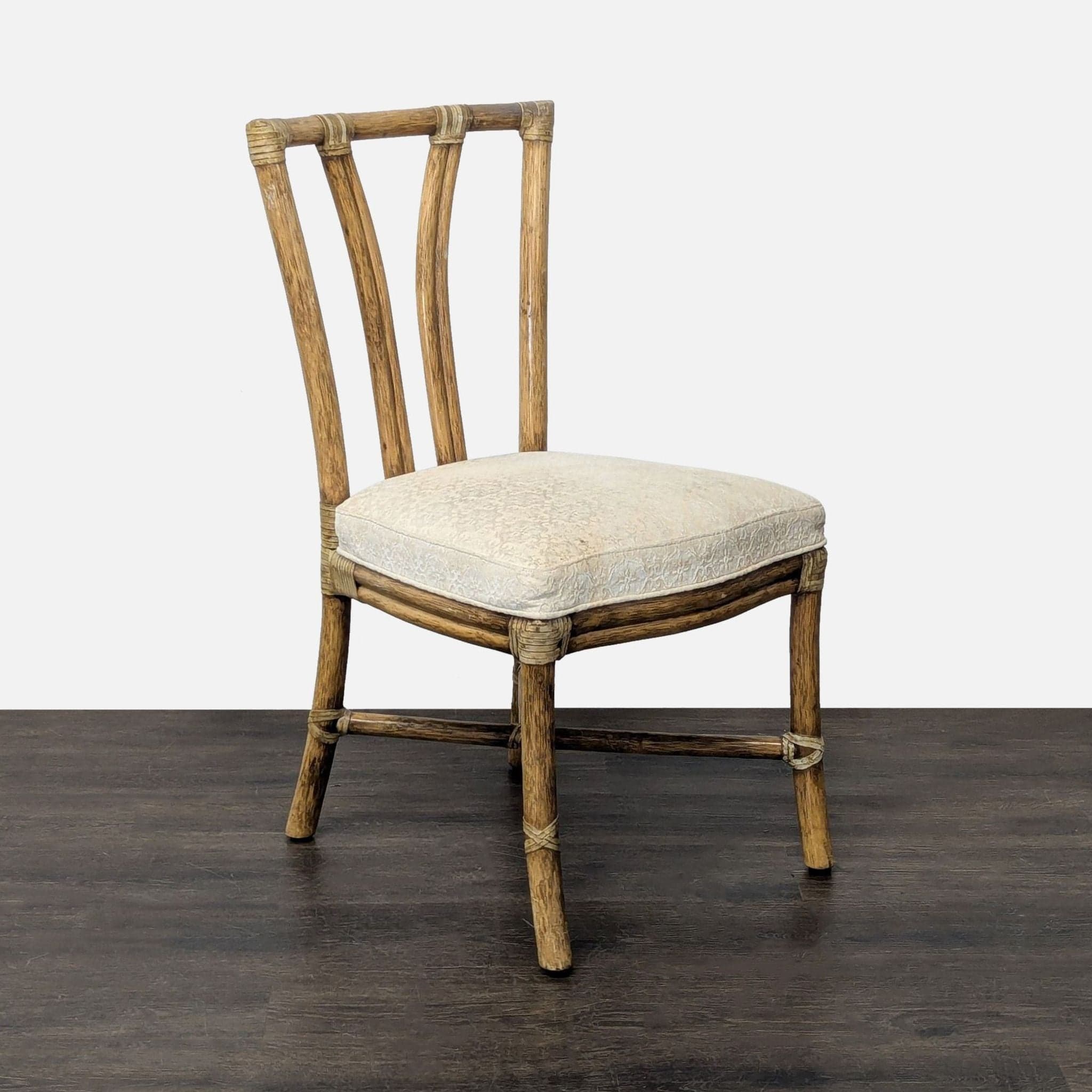 Set of Ten McGuire Bamboo Dining Chairs - Thumbnail 5