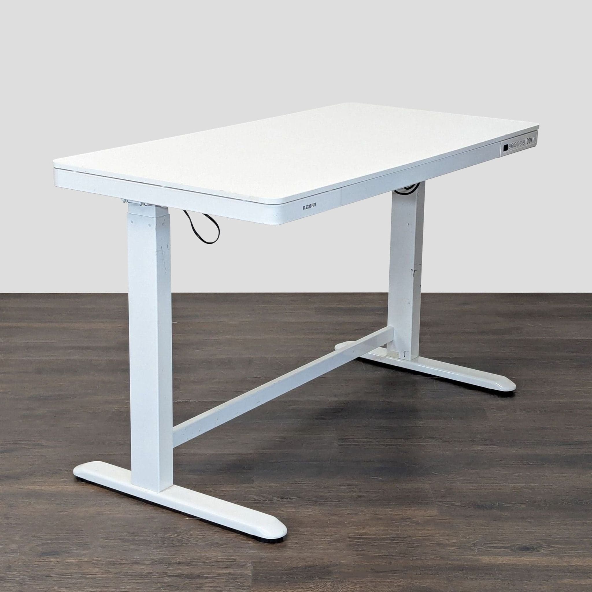 Flexispot Electric Standing Desk with Drawer – Adjustable Height, White - Thumbnail 9