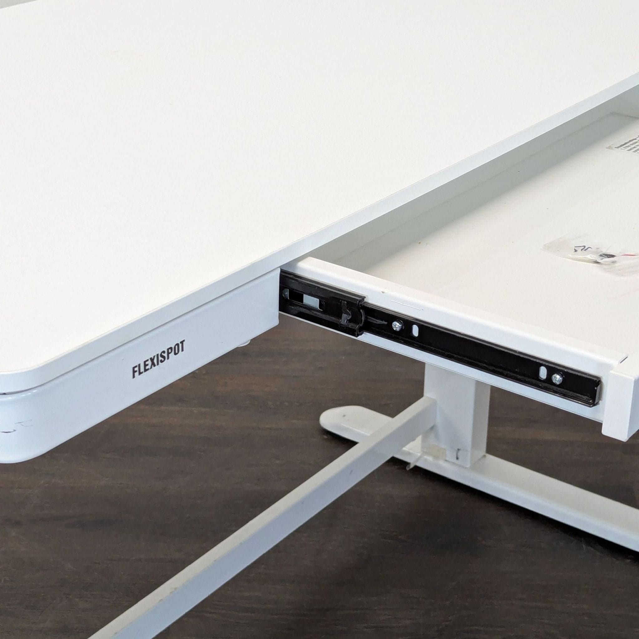Flexispot Electric Standing Desk with Drawer – Adjustable Height, White - Thumbnail 10
