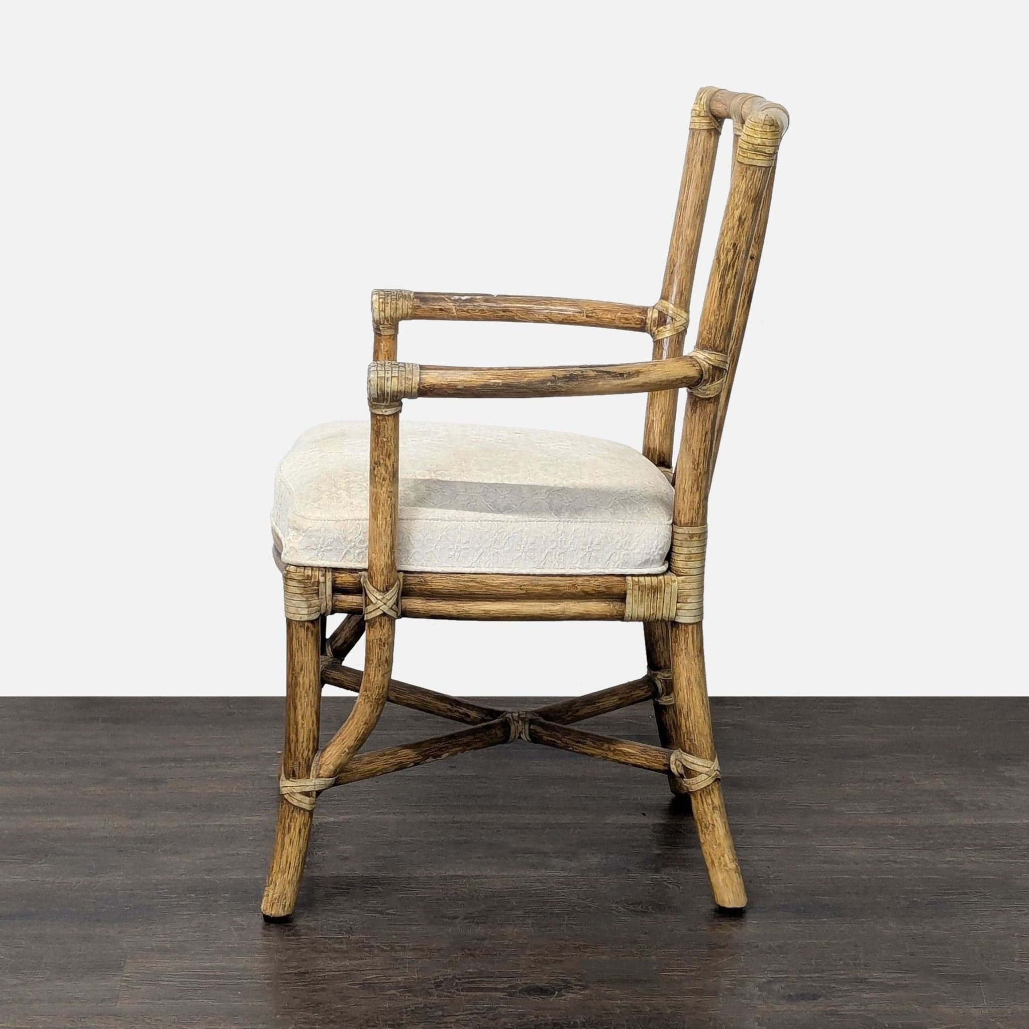Set of Ten McGuire Bamboo Dining Chairs - Thumbnail 13