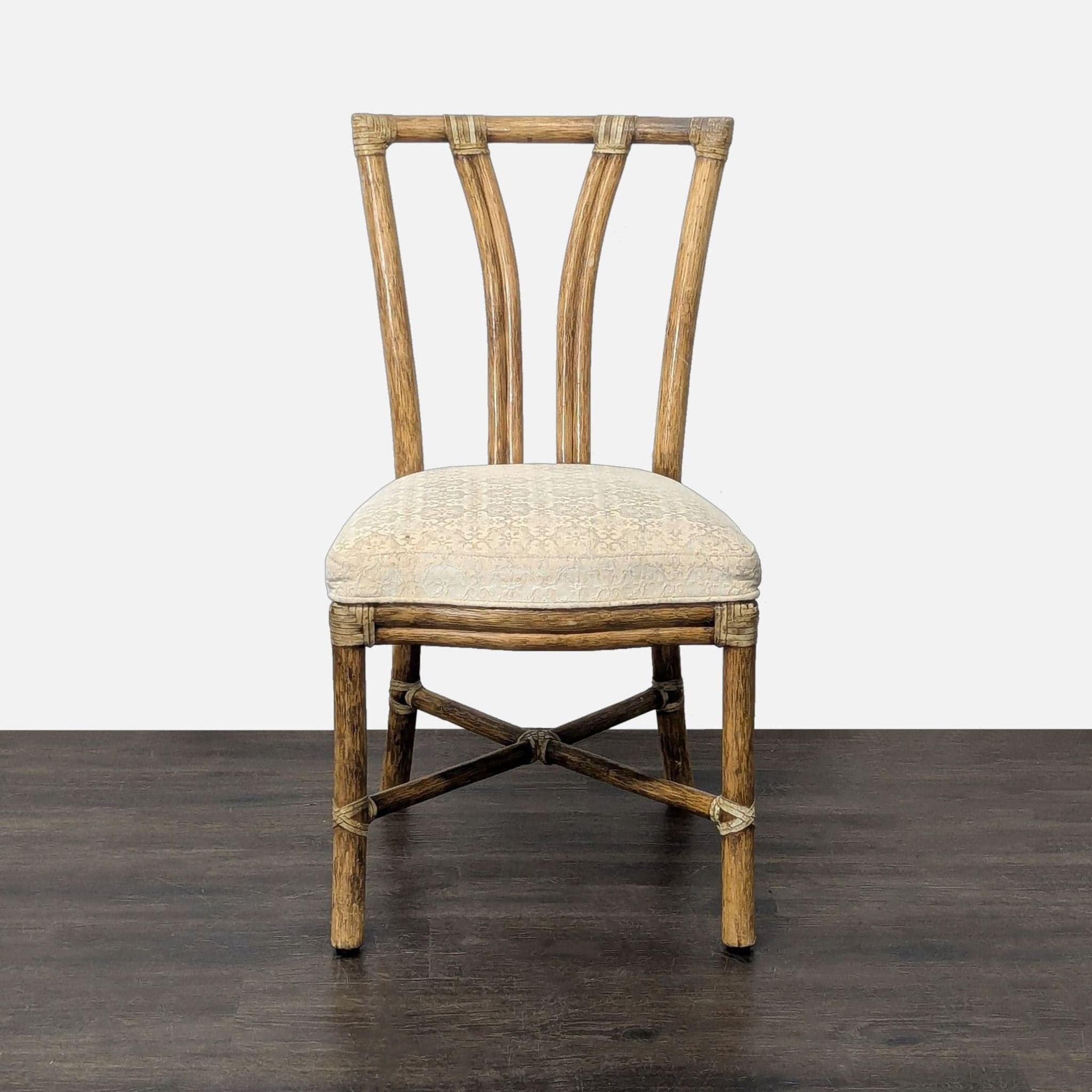 Set of Ten McGuire Bamboo Dining Chairs - Thumbnail 4