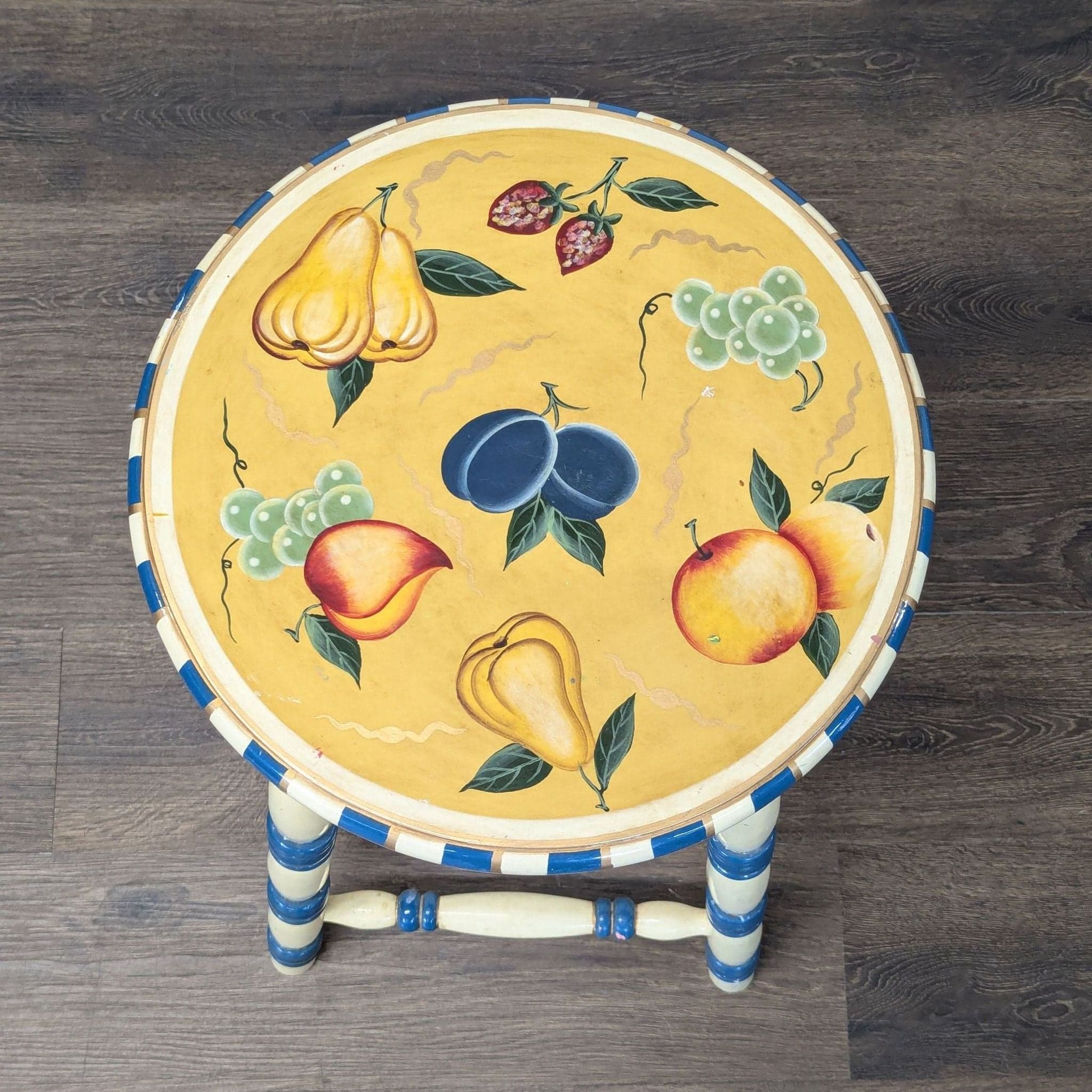 Hand Painted Stool - Thumbnail 2