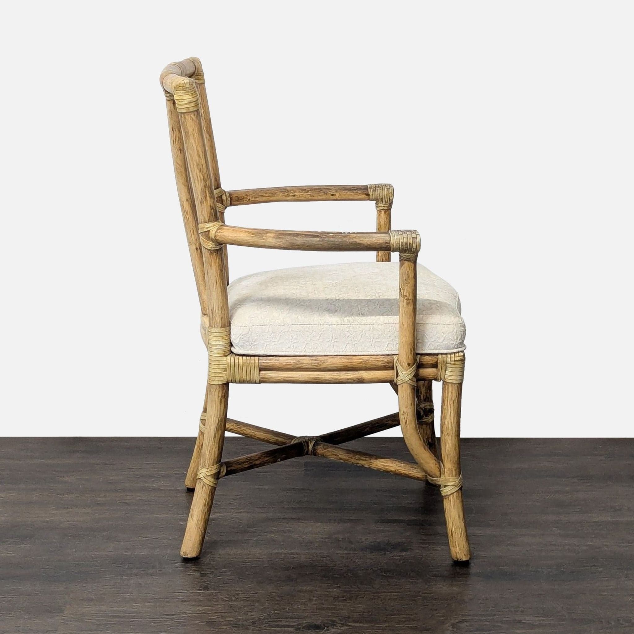 Set of Ten McGuire Bamboo Dining Chairs - Thumbnail 11