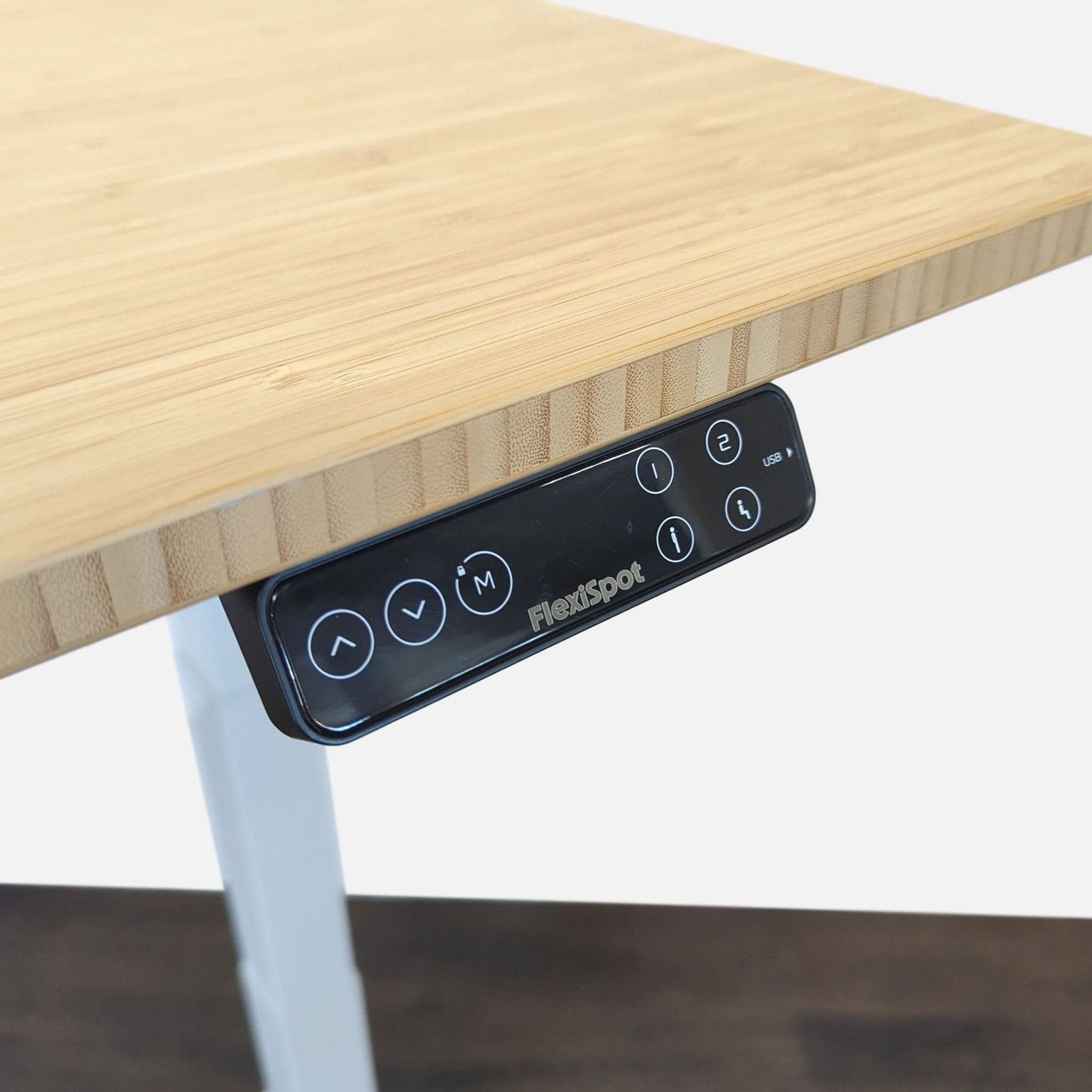 FlexiSpot Electric Height Adjustable Standing Desk with Bamboo Top - Thumbnail 3
