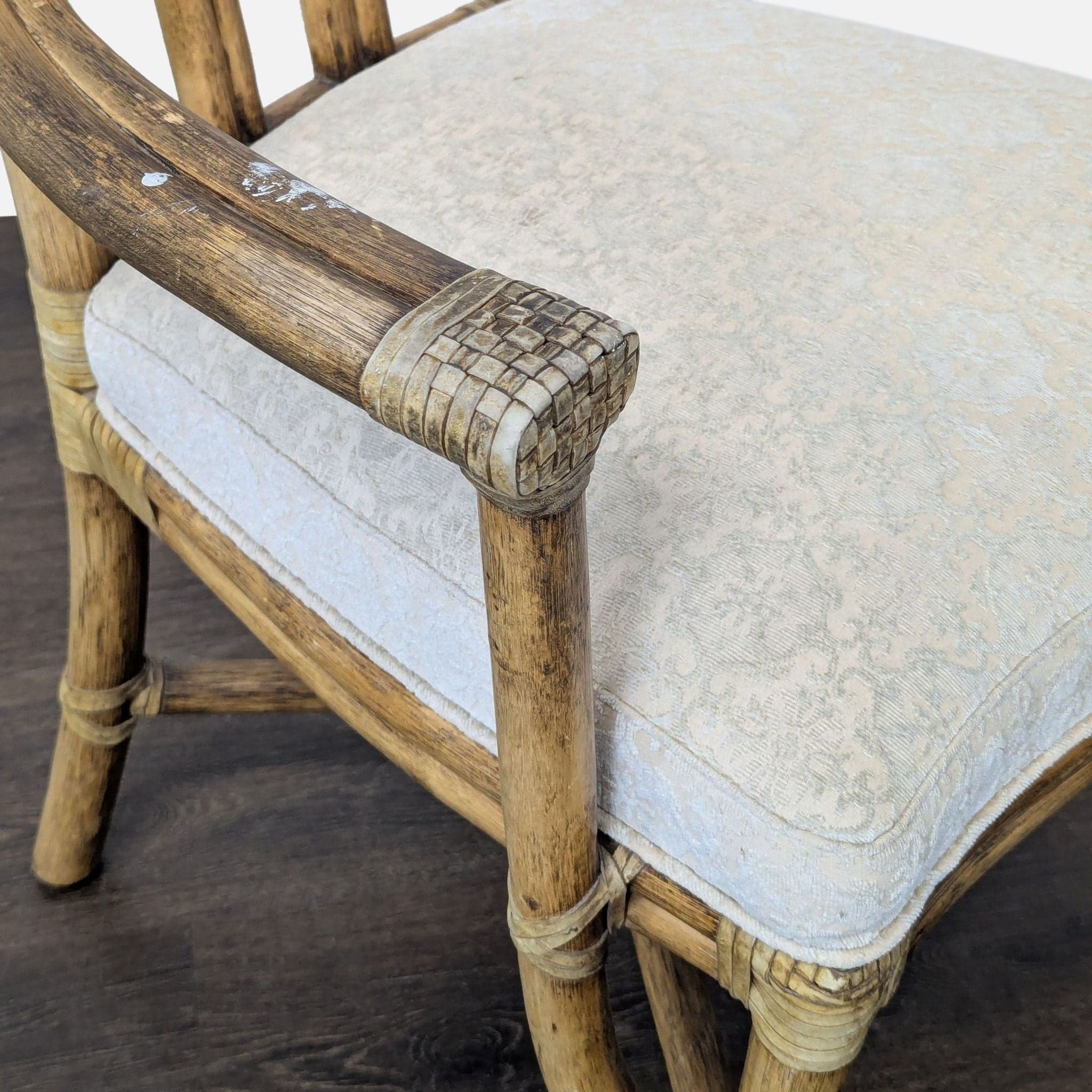 Set of Ten McGuire Bamboo Dining Chairs - Thumbnail 14