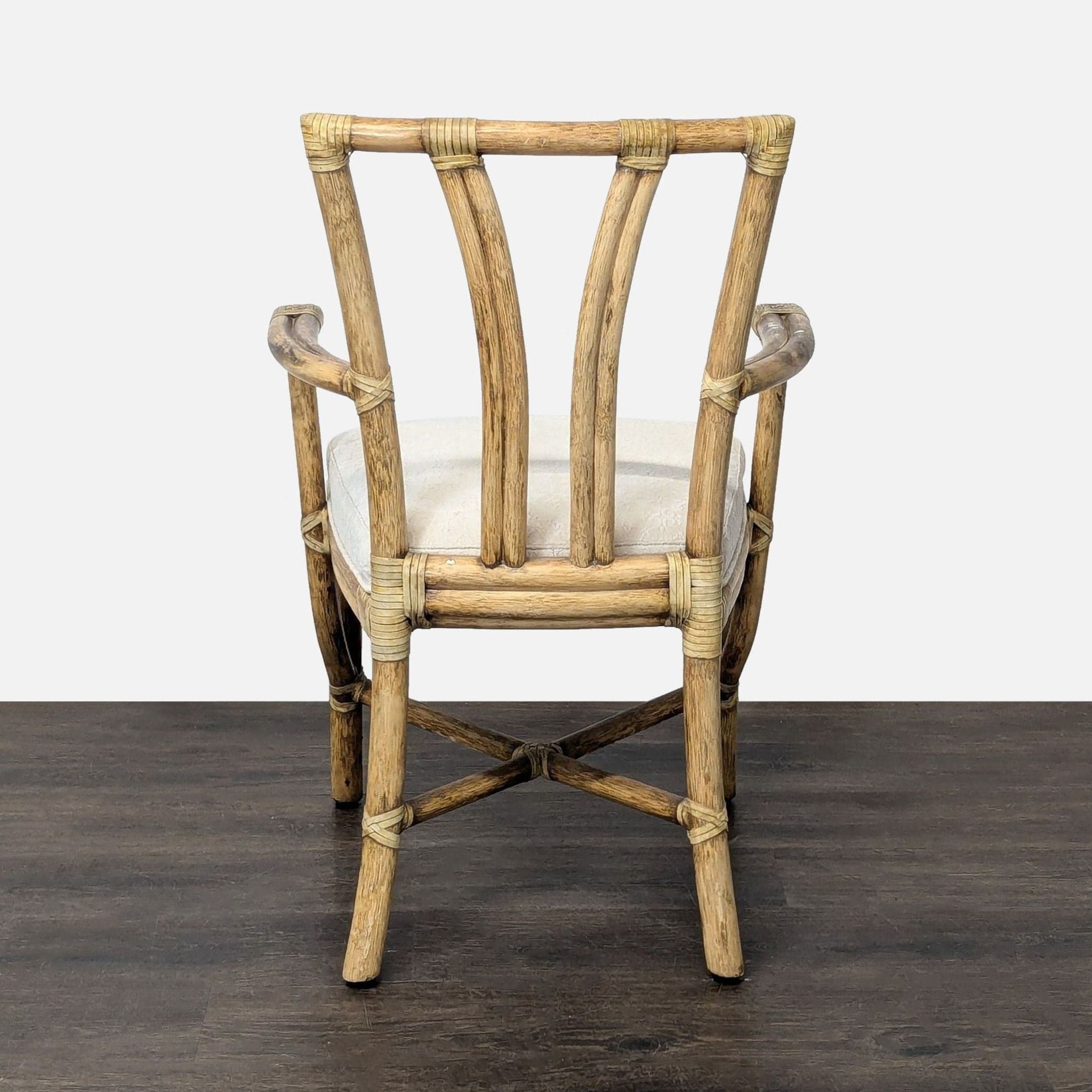 Set of Ten McGuire Bamboo Dining Chairs - Thumbnail 12