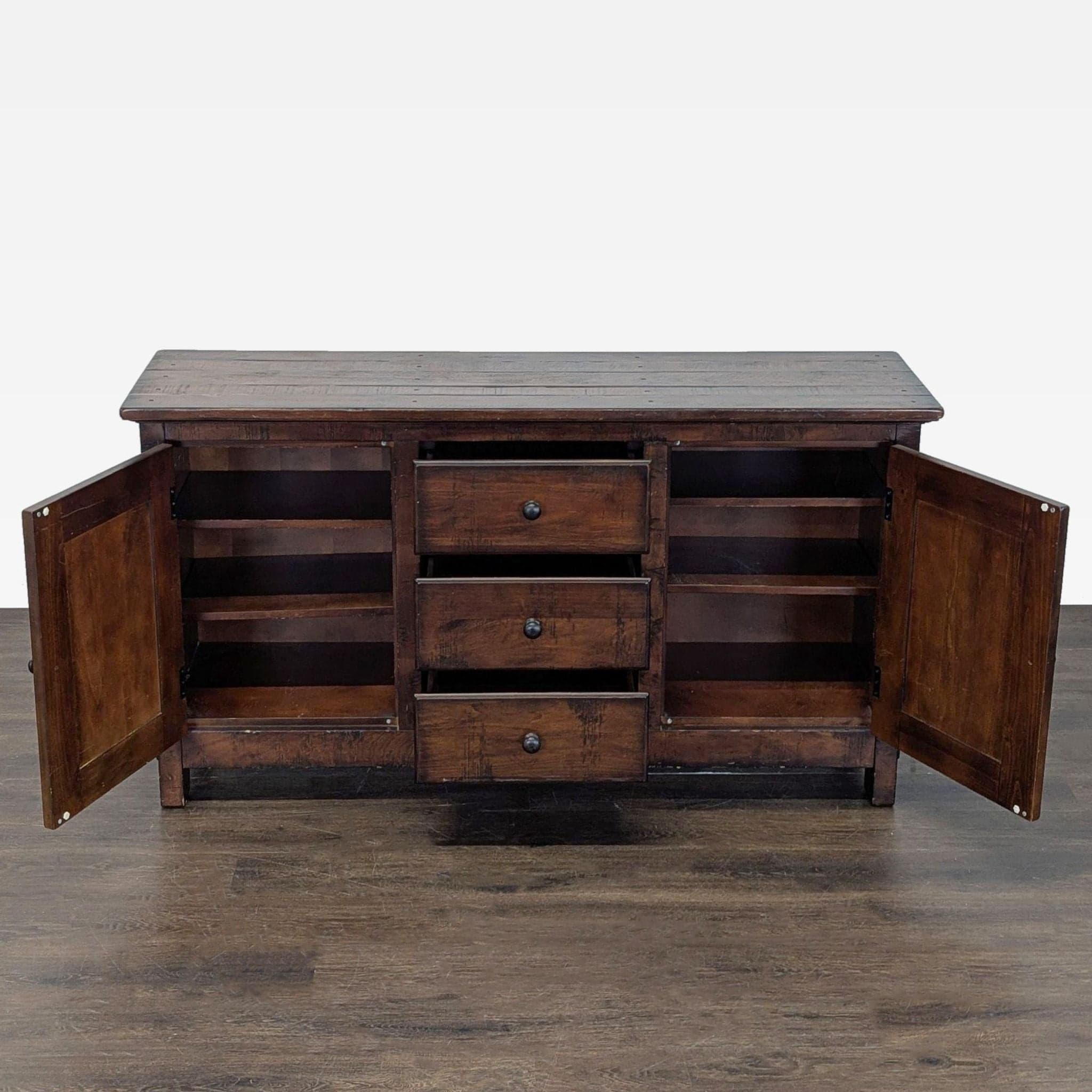 Pottery Barn Rustic Sideboard - Thumbnail 2