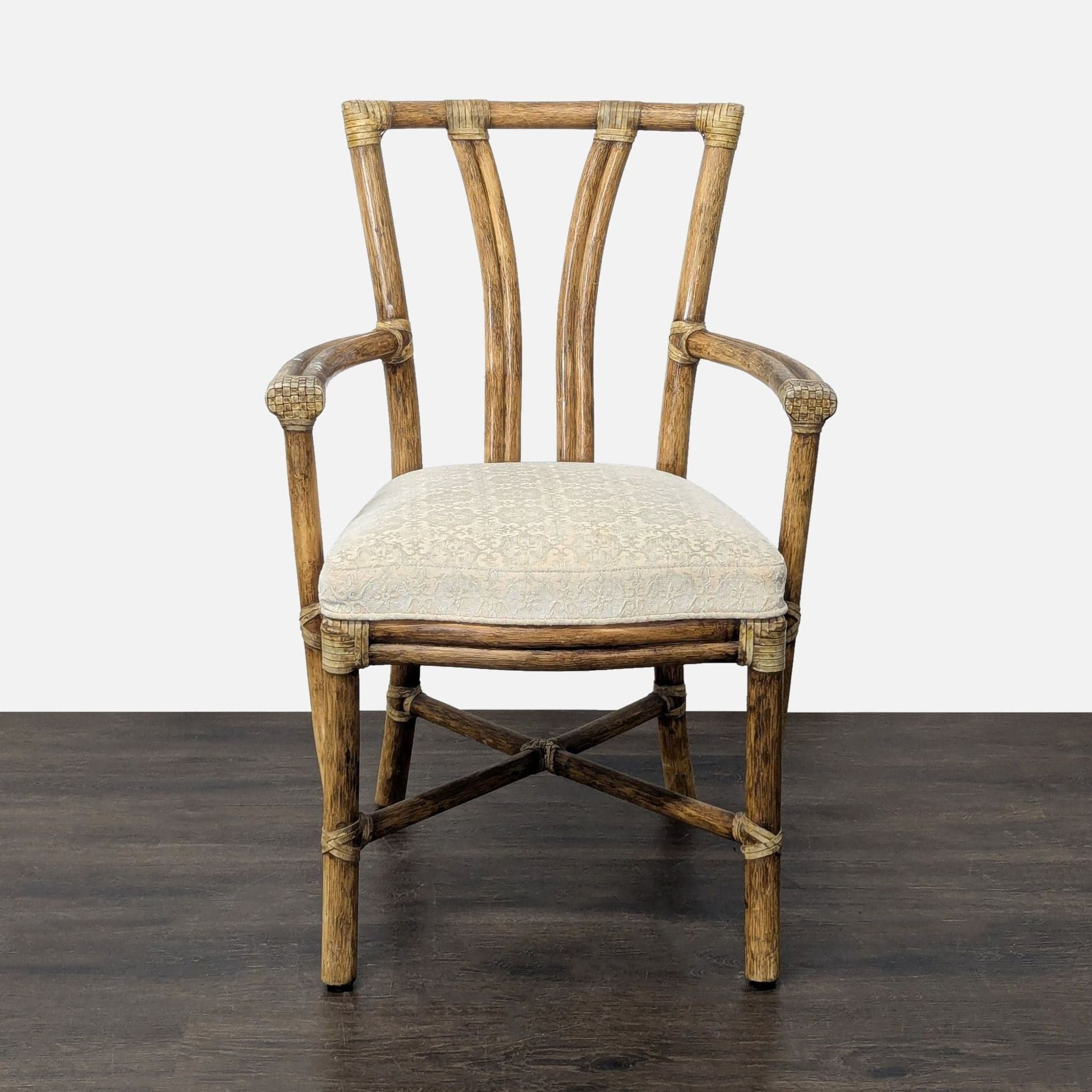 Set of Ten McGuire Bamboo Dining Chairs - Thumbnail 9