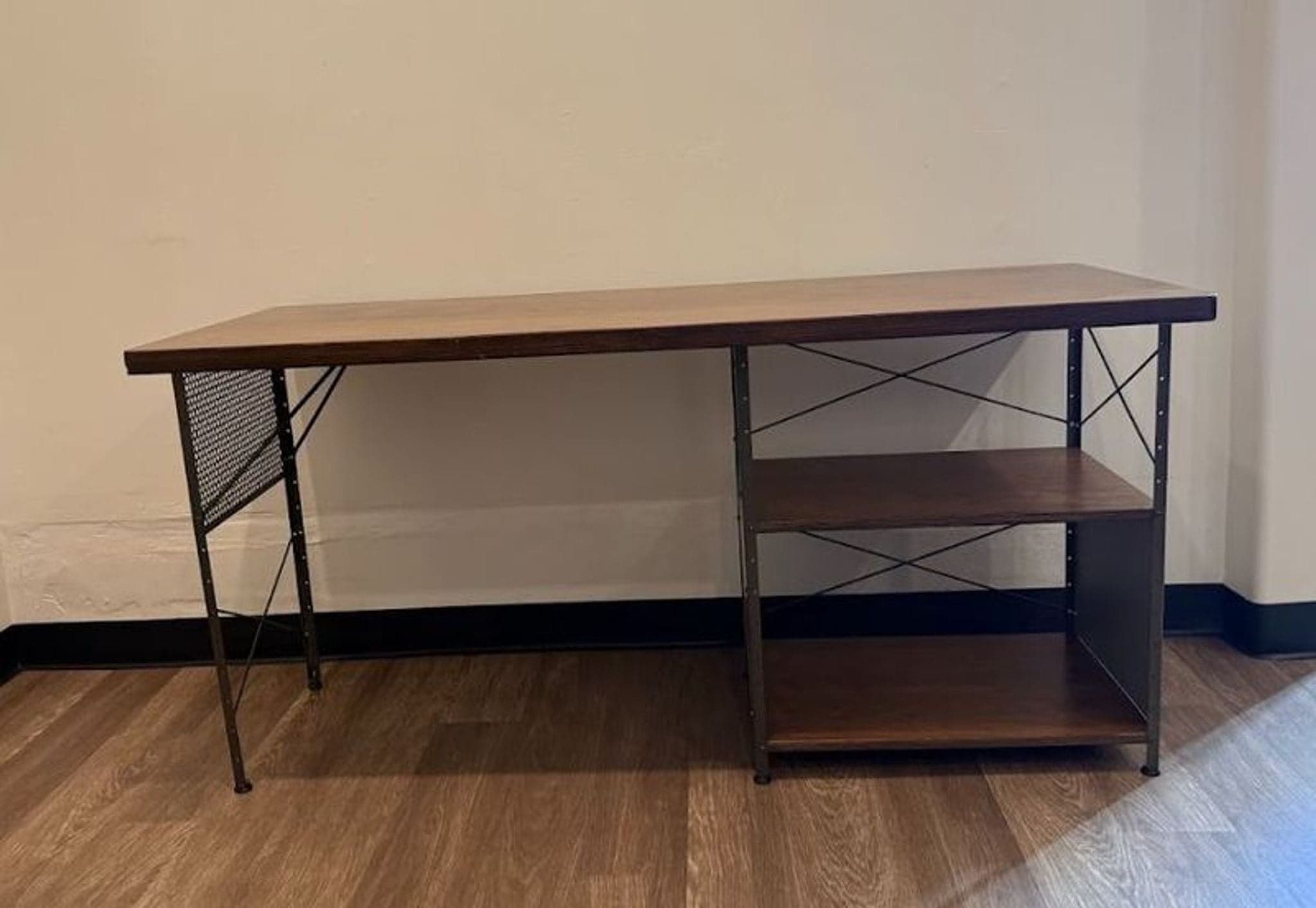Vitra Eames Desk with Metal Frame and Side Shelves - Thumbnail 4