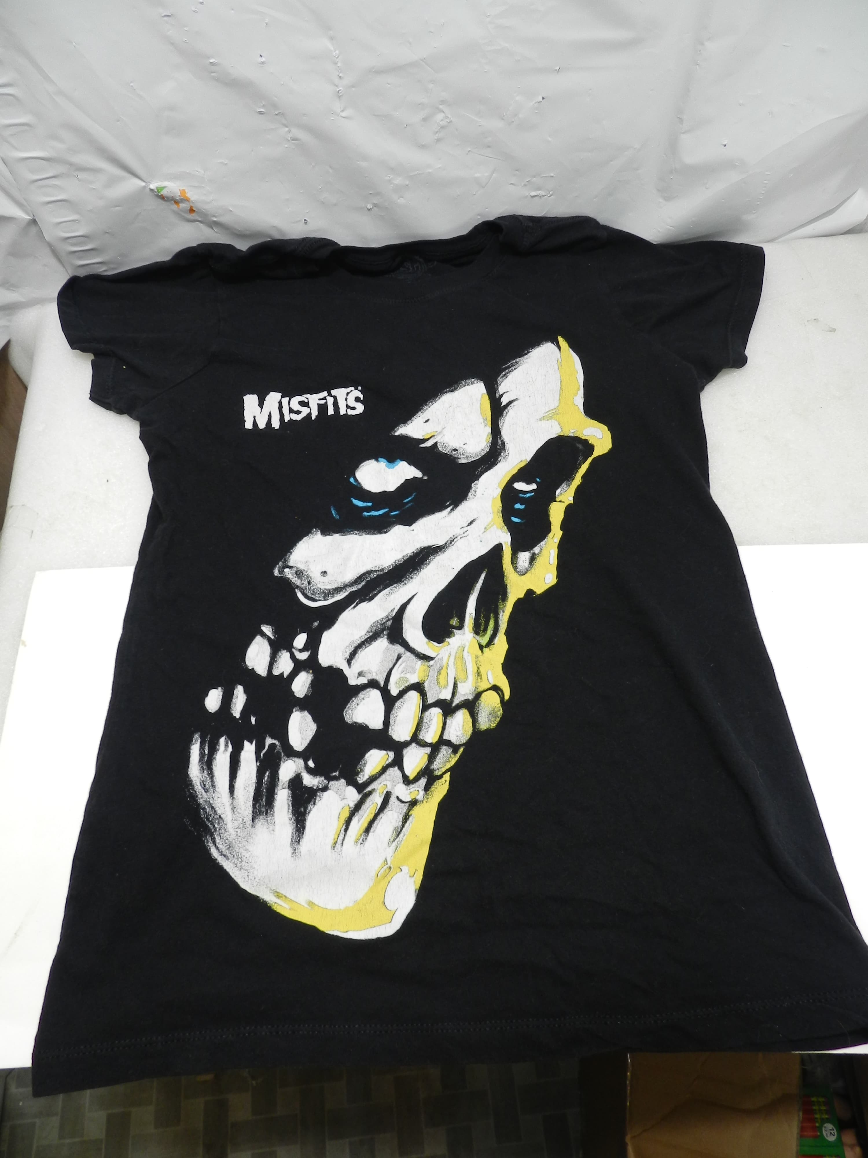 Misfits Black Graphic Skull T-Shirt Womens Small 2018 (P98K)
