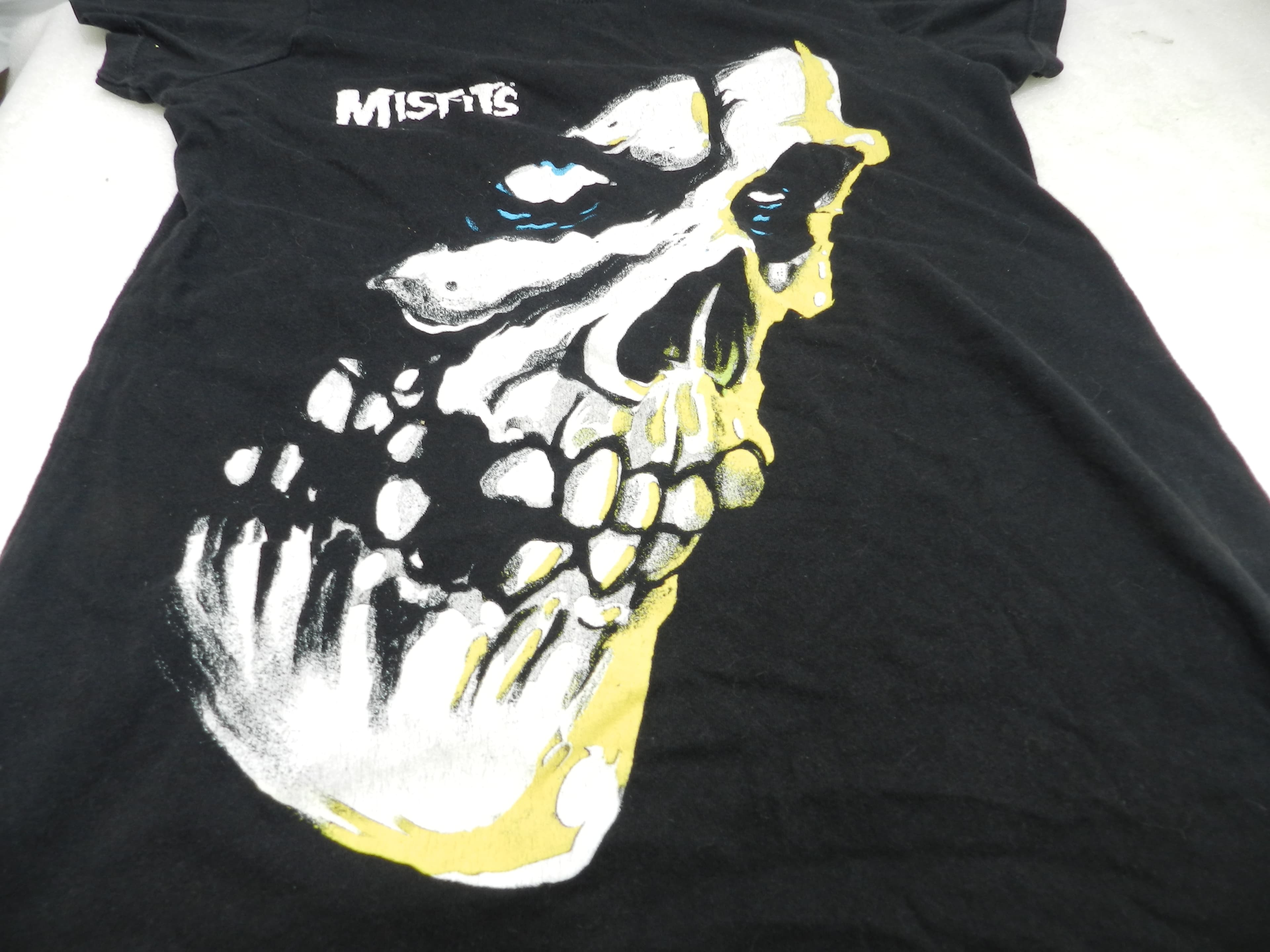 Misfits Black Graphic Skull T-Shirt Womens Small 2018  (P98K) - Thumbnail 3