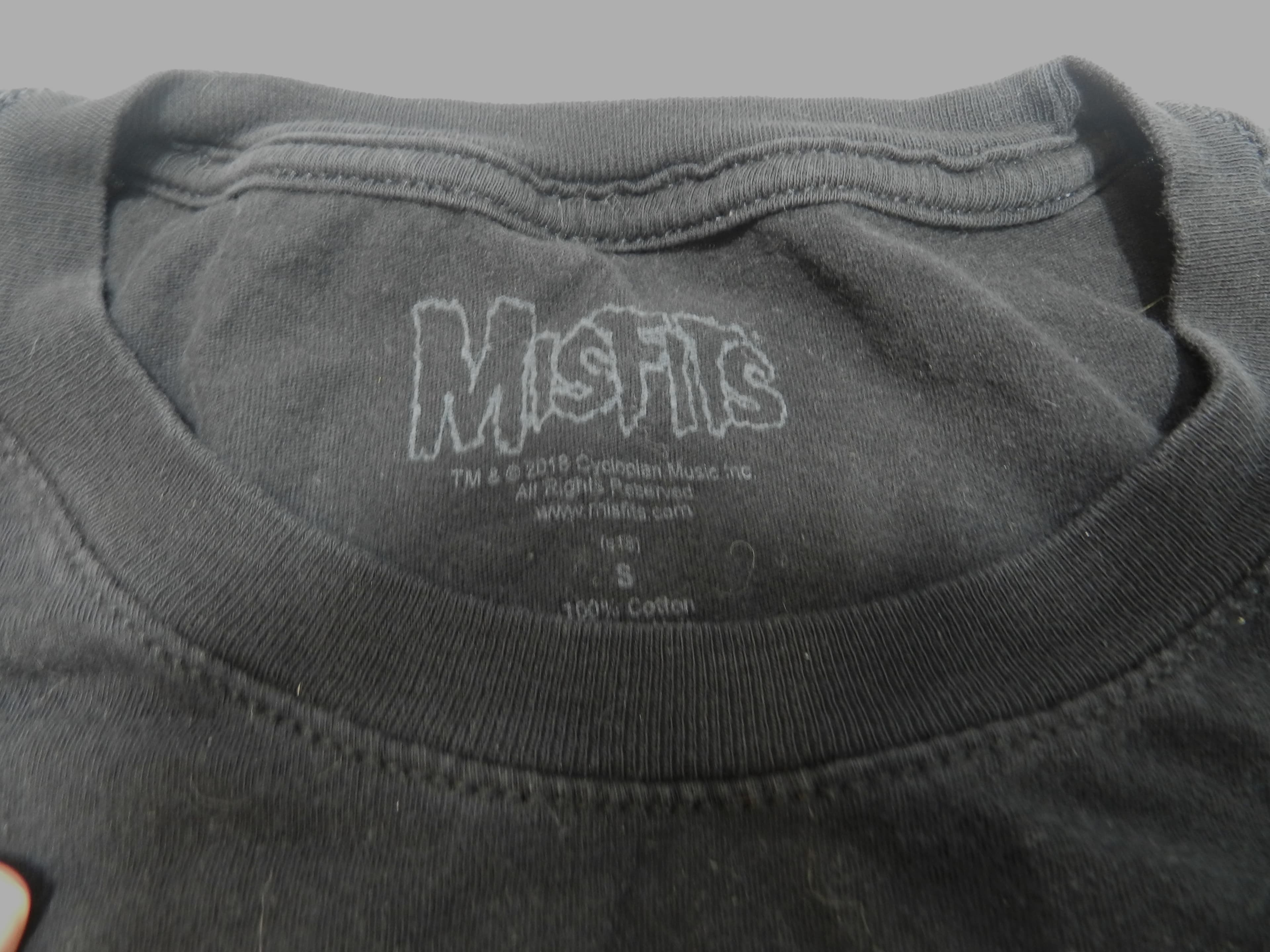 Misfits Black Graphic Skull T-Shirt Womens Small 2018  (P98K) - Thumbnail 6