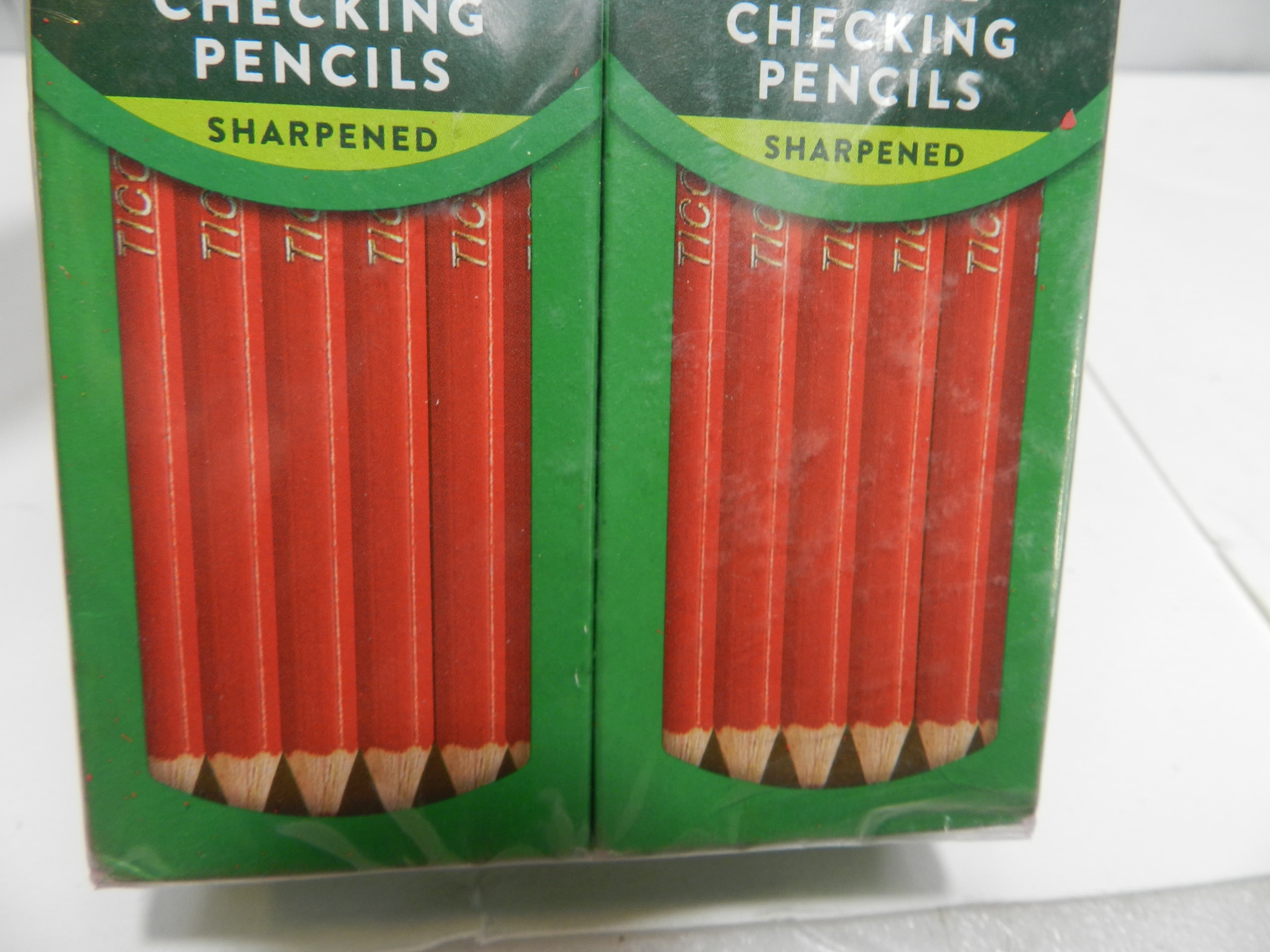 Ticonderoga Erasable Checking Pencils Red 24 Count 2 Packs of 12 Sharpened P99K - Thumbnail 4
