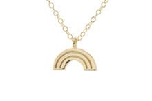 Rainbow Charm Necklace - Silver
