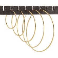Featherweight Hoops - Gold