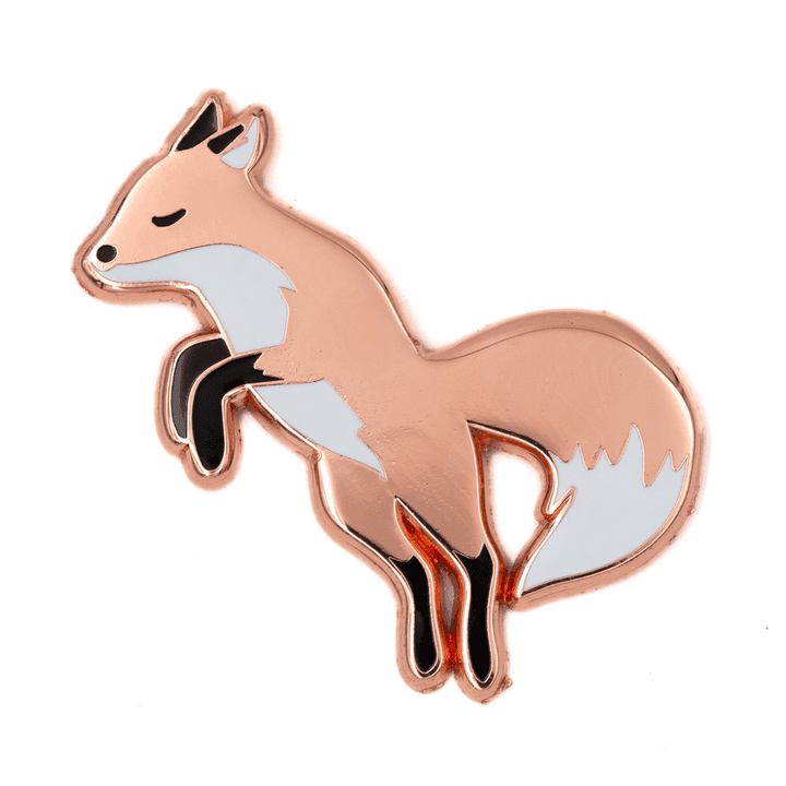 Enamel Pin - Jumping Fox - Regular