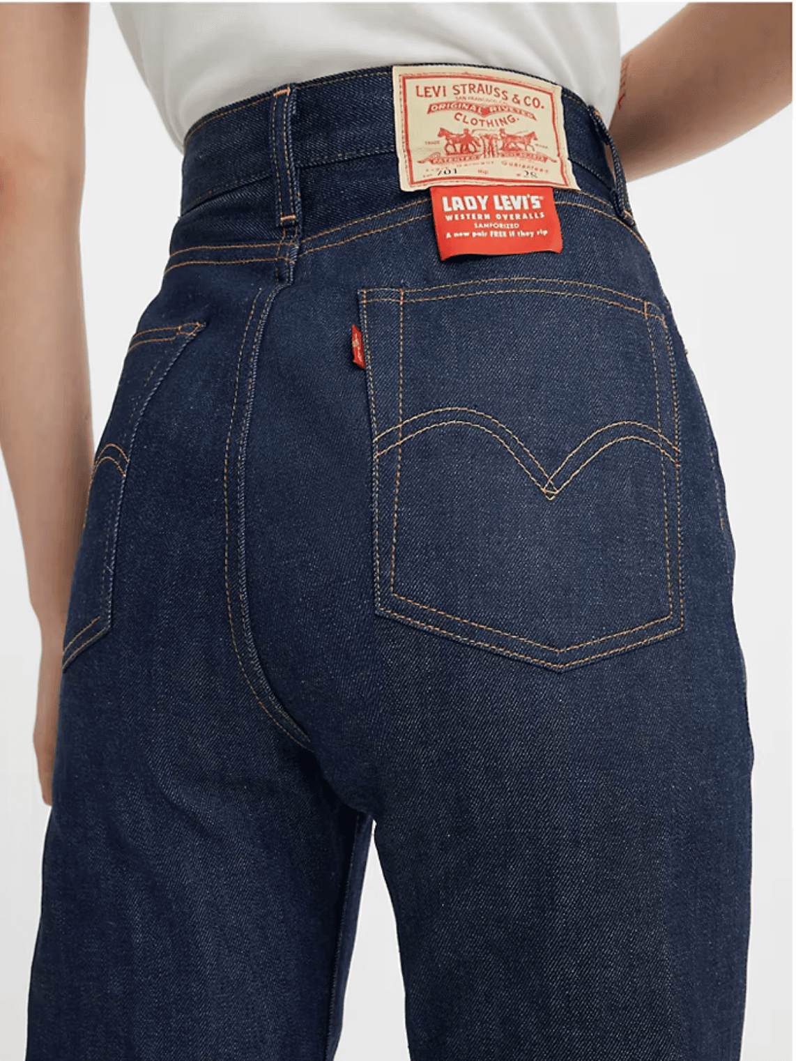 LVC 1950s 701 - Dark Indigo Organic - 26, 32