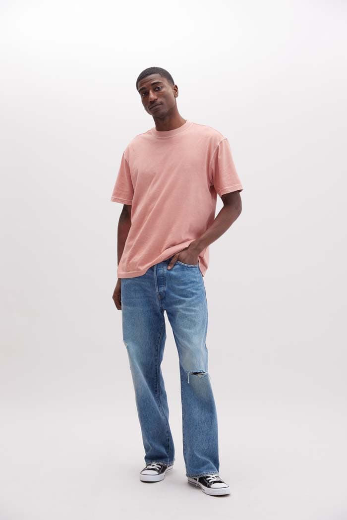 Relaxed Tee - Pop Blue, S - Thumbnail 4