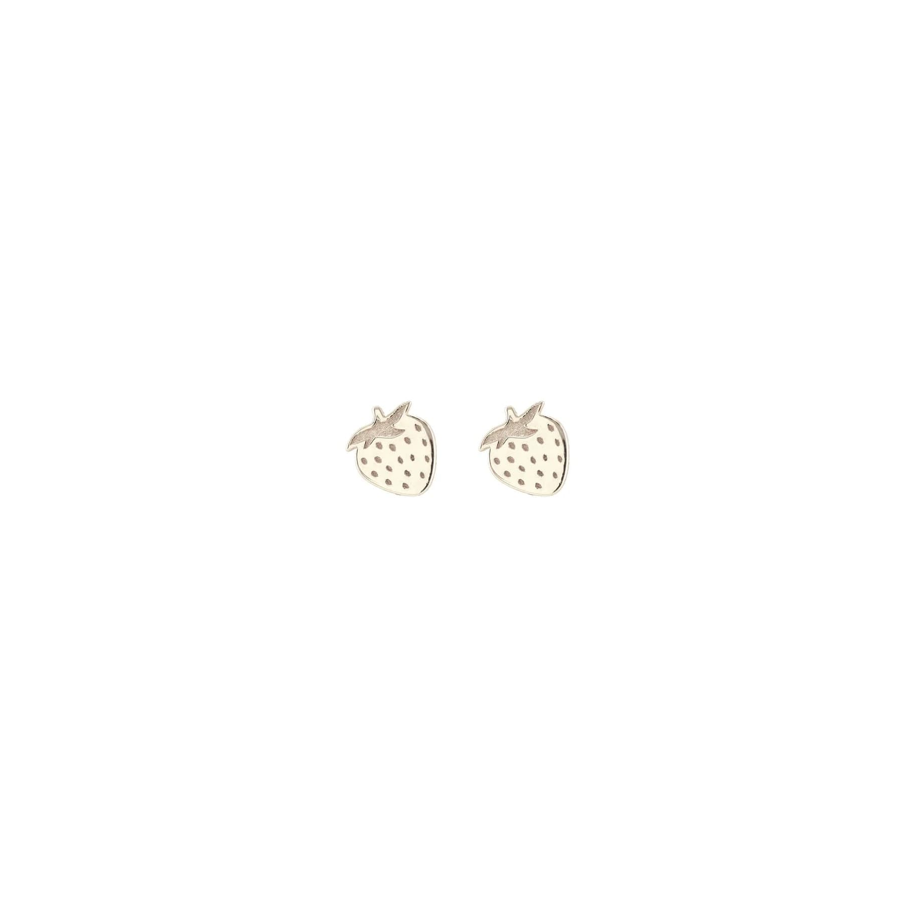 Studs - Strawberry - Silver