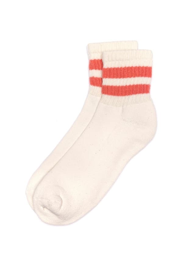 Mono Stripe Quarter Crew Sock - Acorn - Thumbnail 8