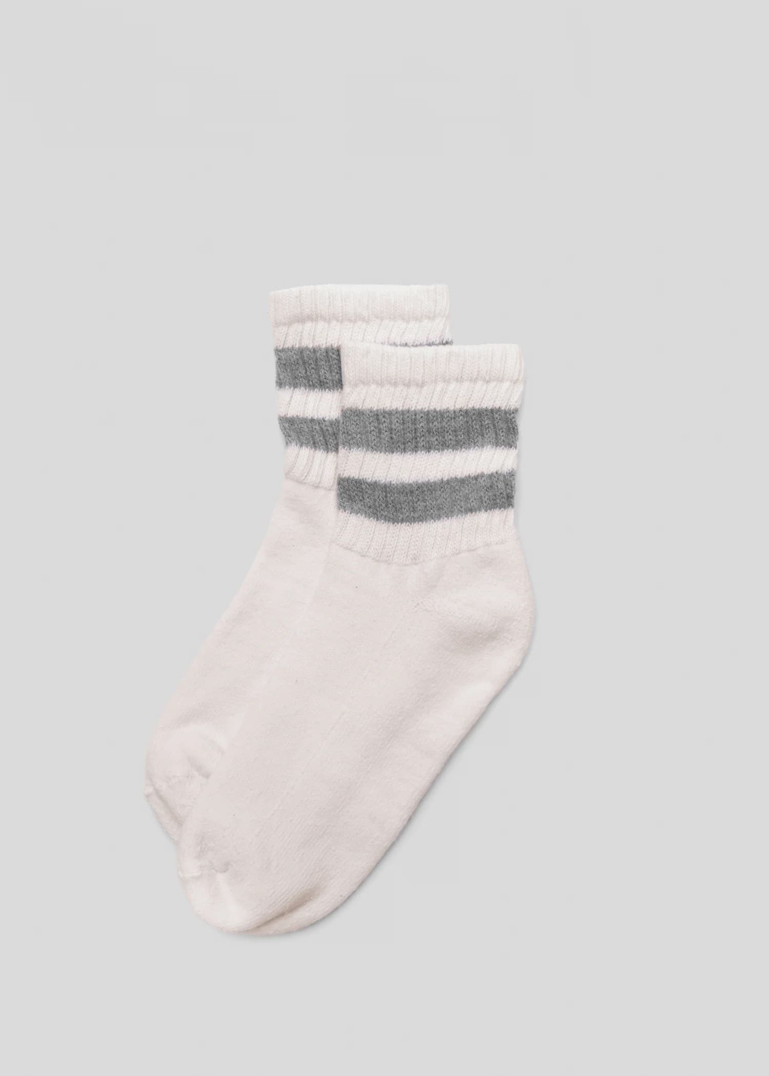 Mono Stripe Quarter Crew Sock - Acorn - Thumbnail 9