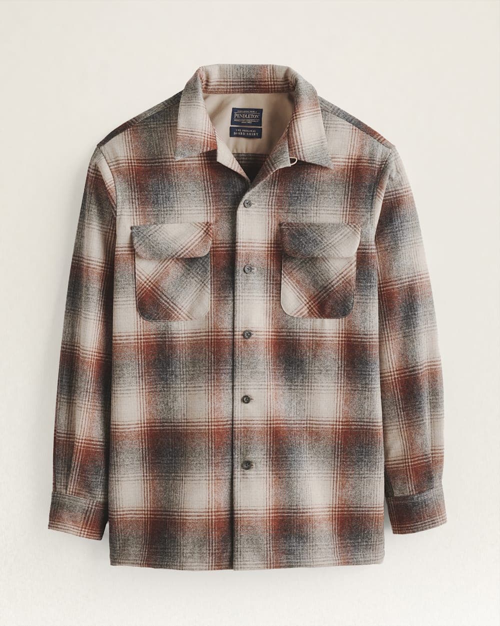 Board Shirt -Red/Grey Ombre - M