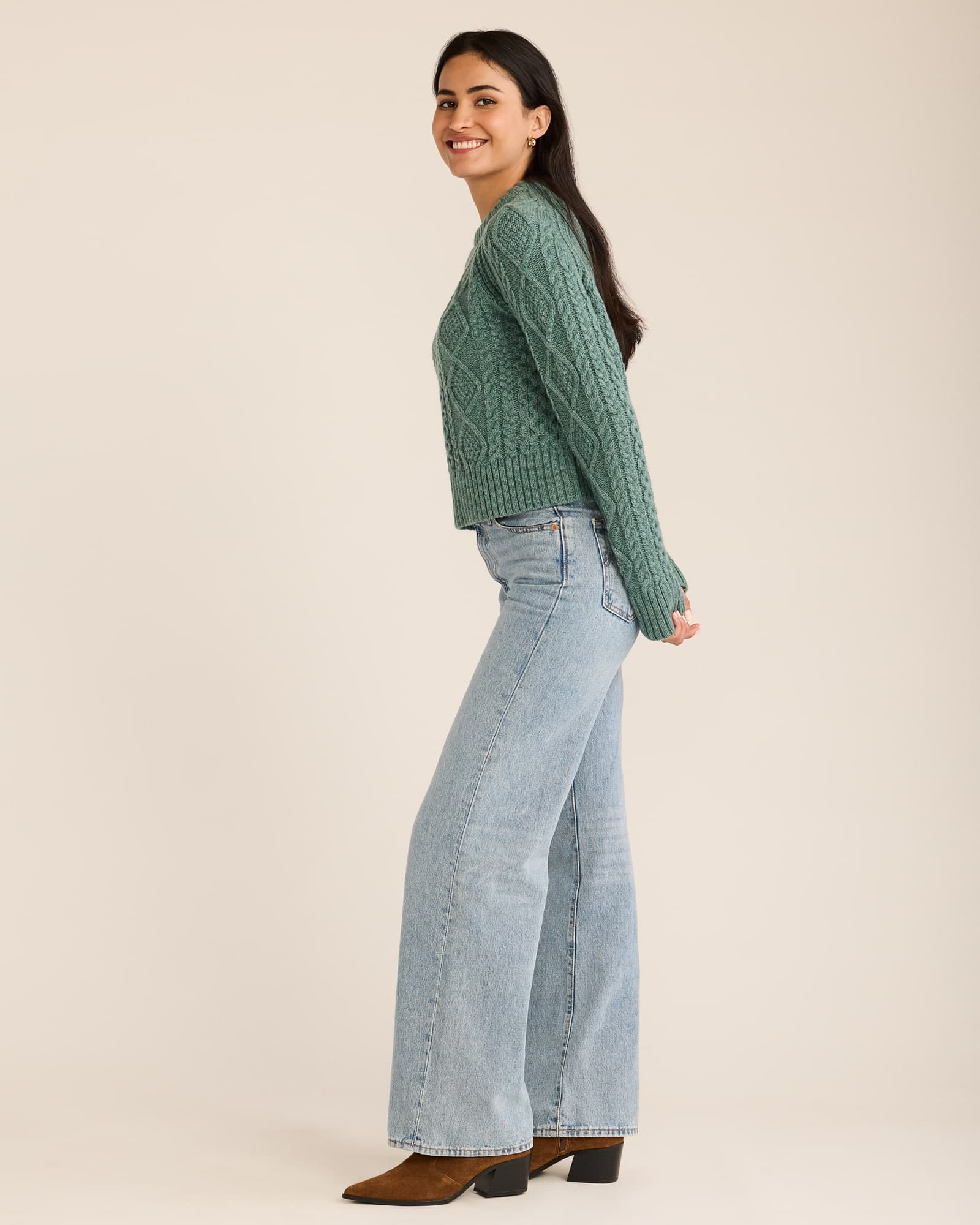 Cropped Fisherman - Teal - L - Thumbnail 3