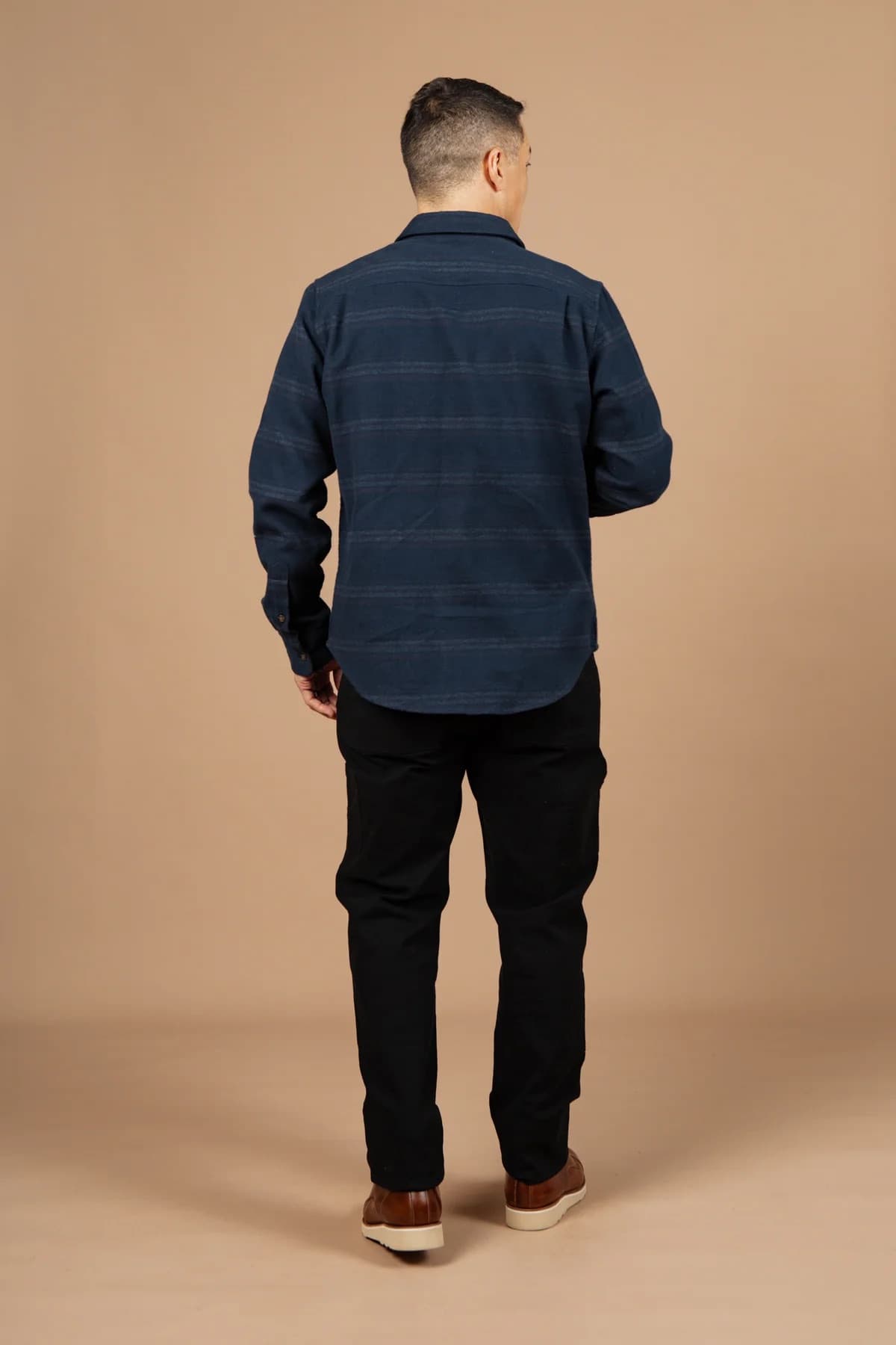 Larson Shirt - Navy Stripe - XXL - Thumbnail 5