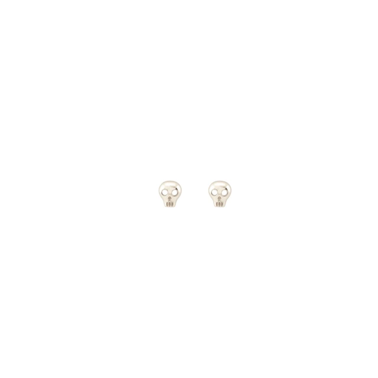 Studs - Tiny Skull - Gold - Thumbnail 4