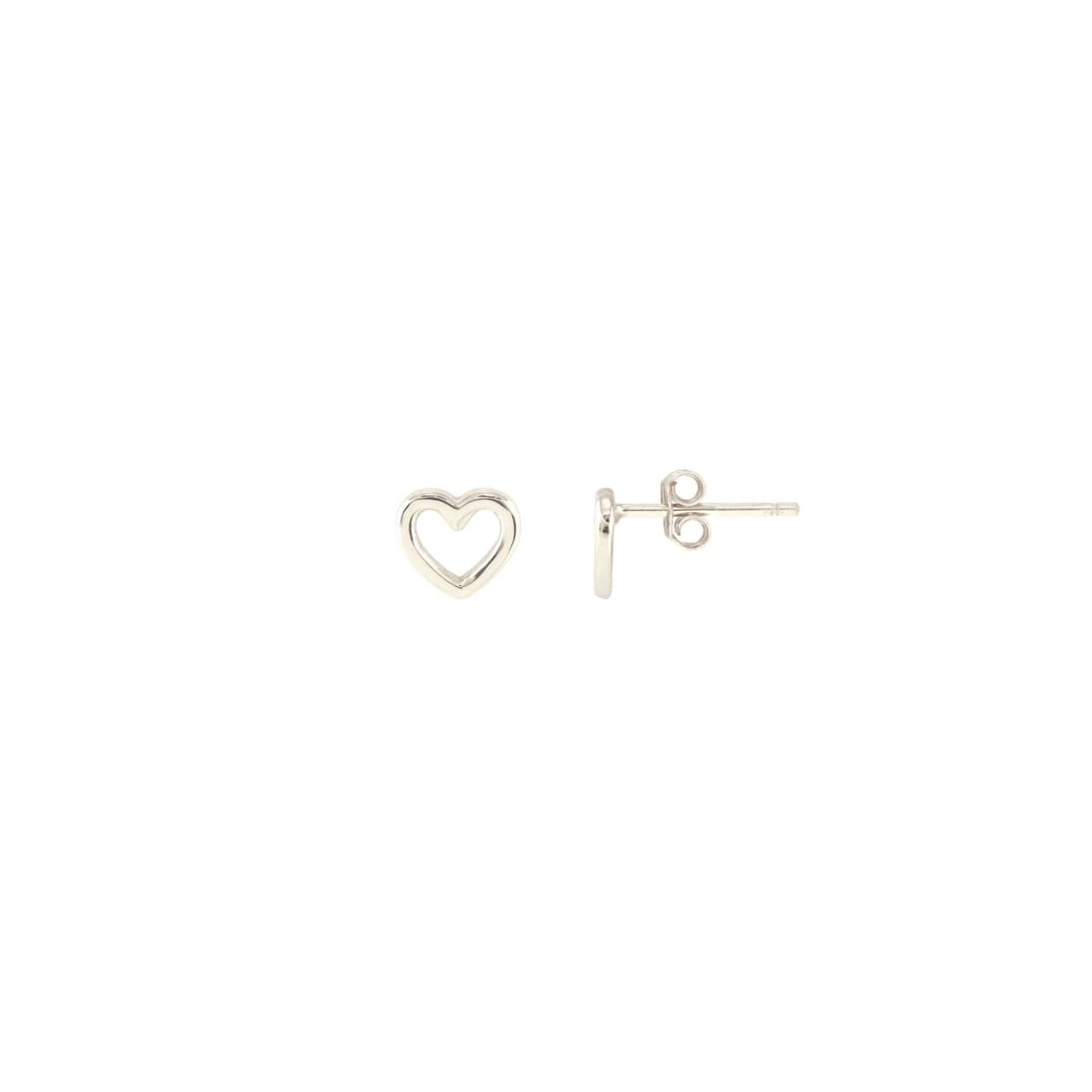 Studs - Heart Outline - Gold - Thumbnail 4