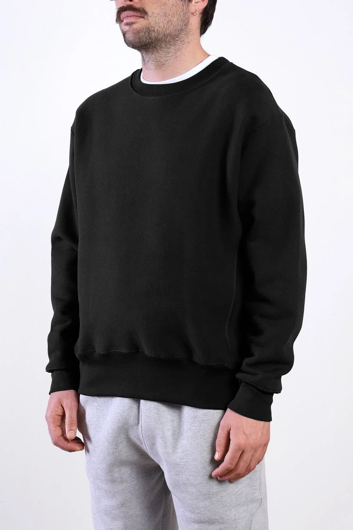 Super Weight Crewneck - Black, M - Thumbnail 2