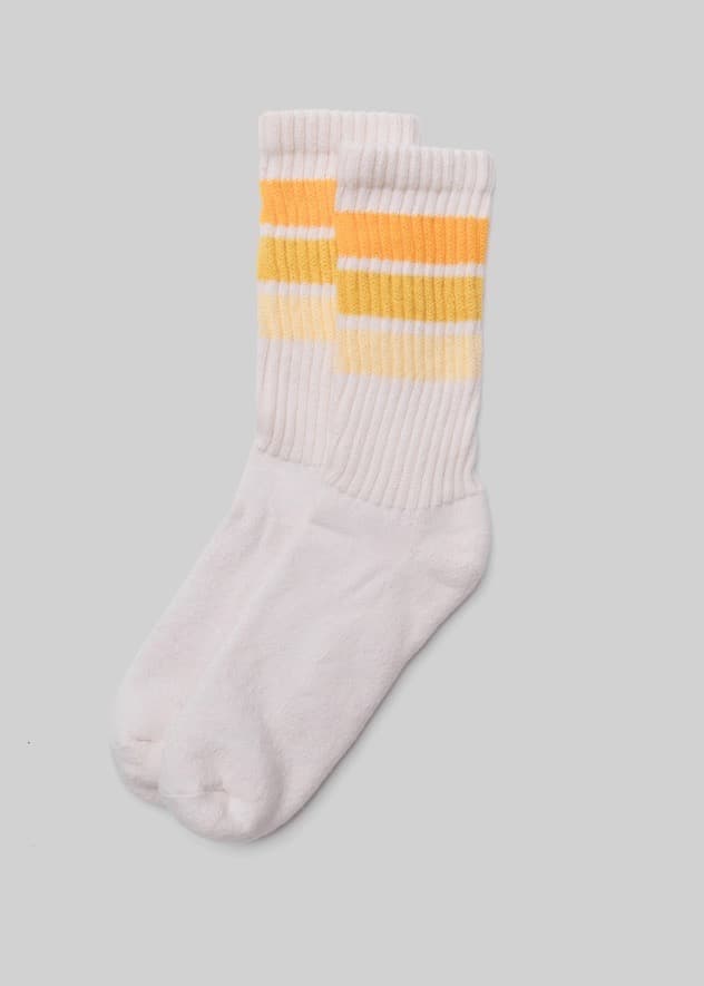 Birthday Retro Stripe Crew Sock - Forest - Thumbnail 3
